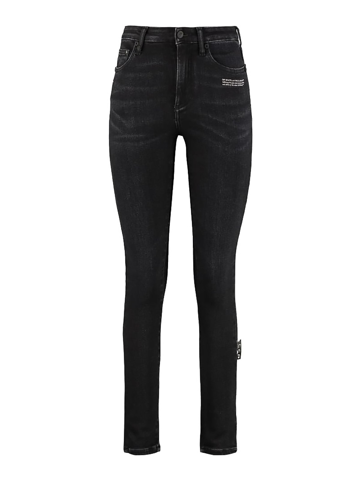 embroidered skinny jeans