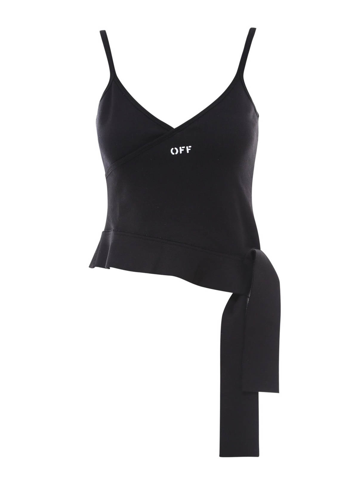 تاپ Off-White - Cotton asymmetric top 