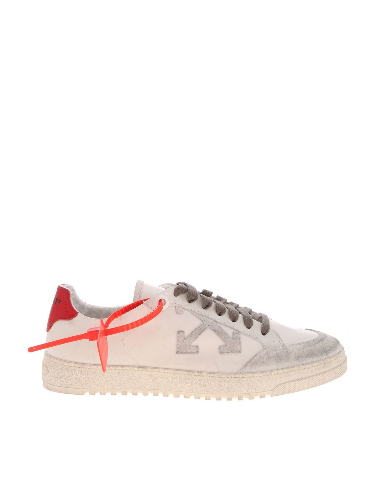 OFF-WHITE 20 SNEAKERS IN WHITE AND RED