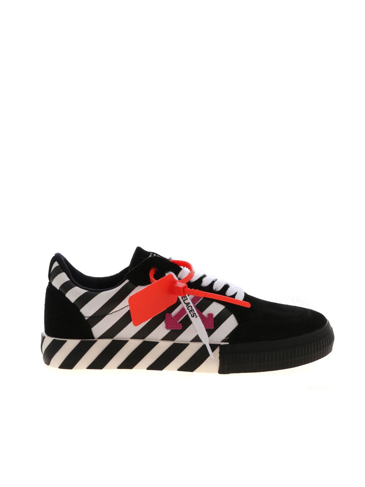 OFF-WHITE DIAG LOW VULCANIZED SNEAKERS IN BLACK