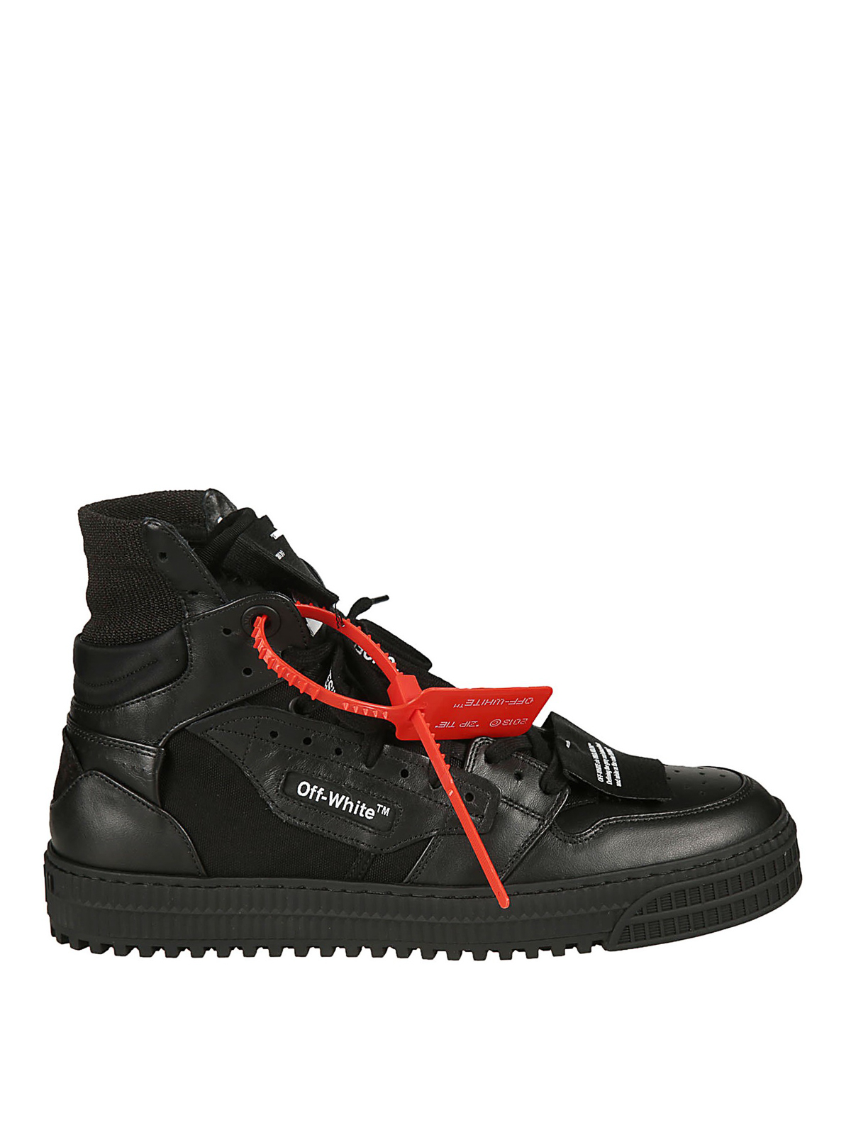 off white black high top sneakers