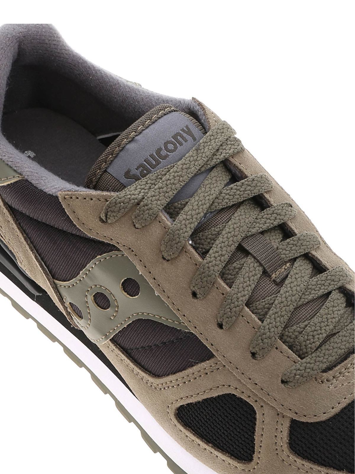 Saucony - Olive green and black Shadow 