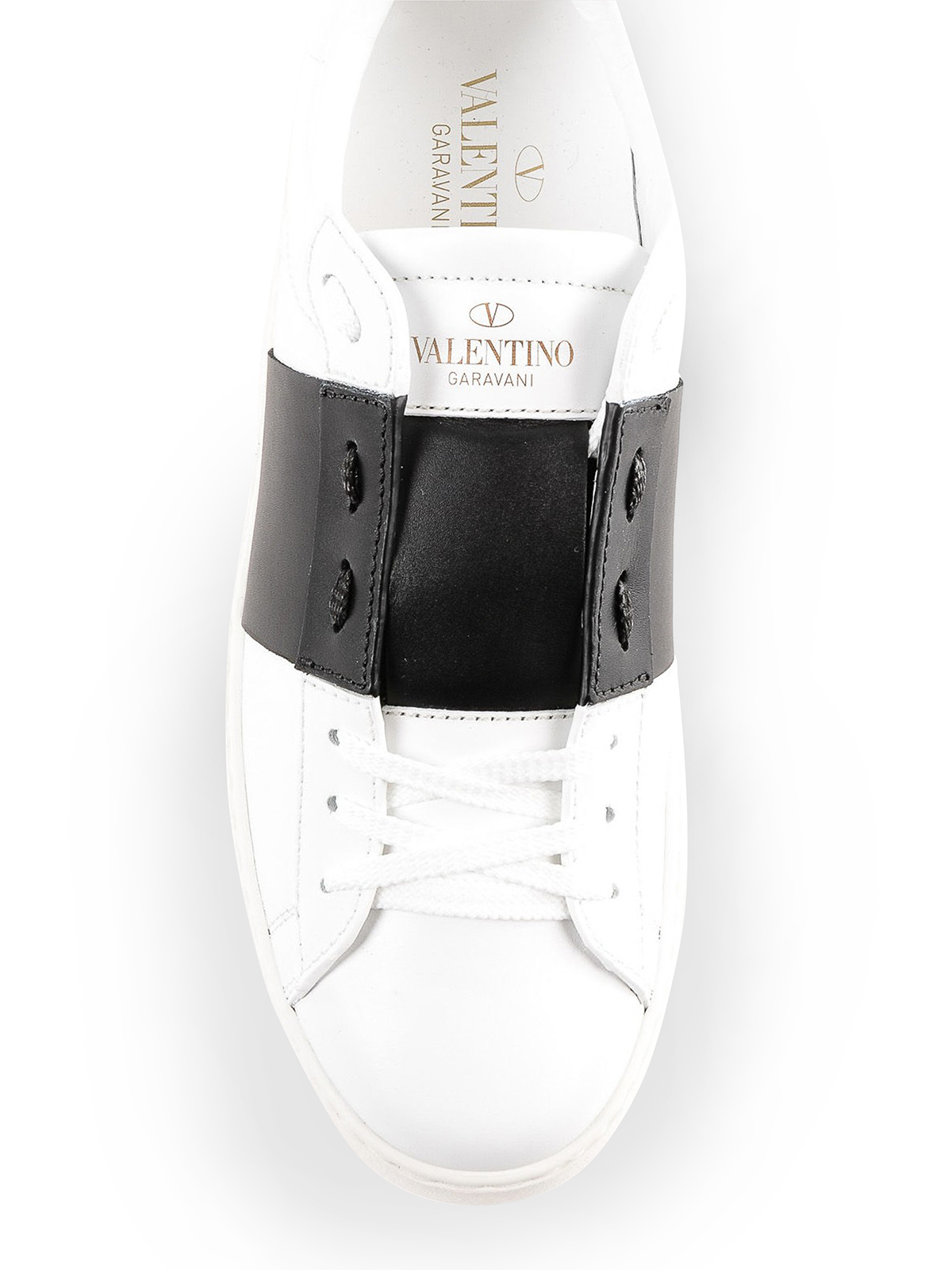 Valentino Garavani - Sneaker Open bianche con banda nera - sneakers -  PW0S0781BLUA01