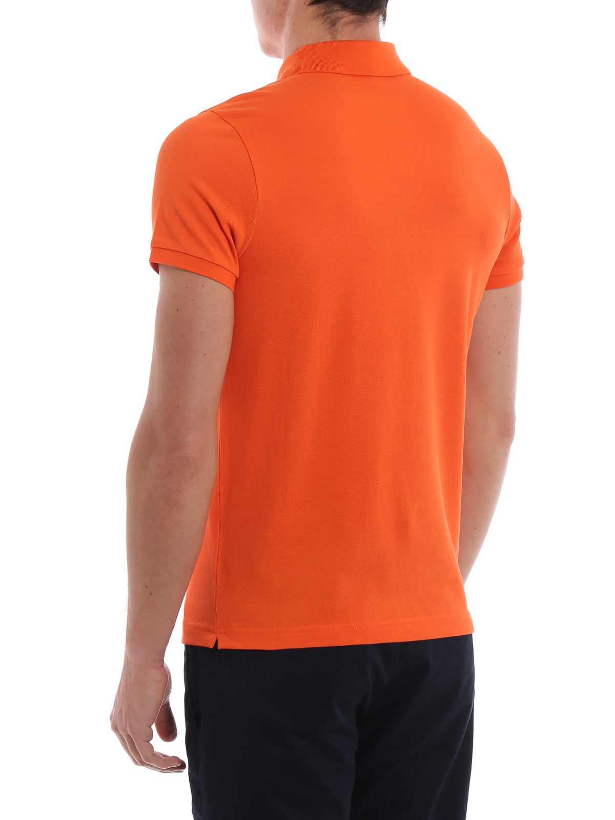 moncler polo shirt orange