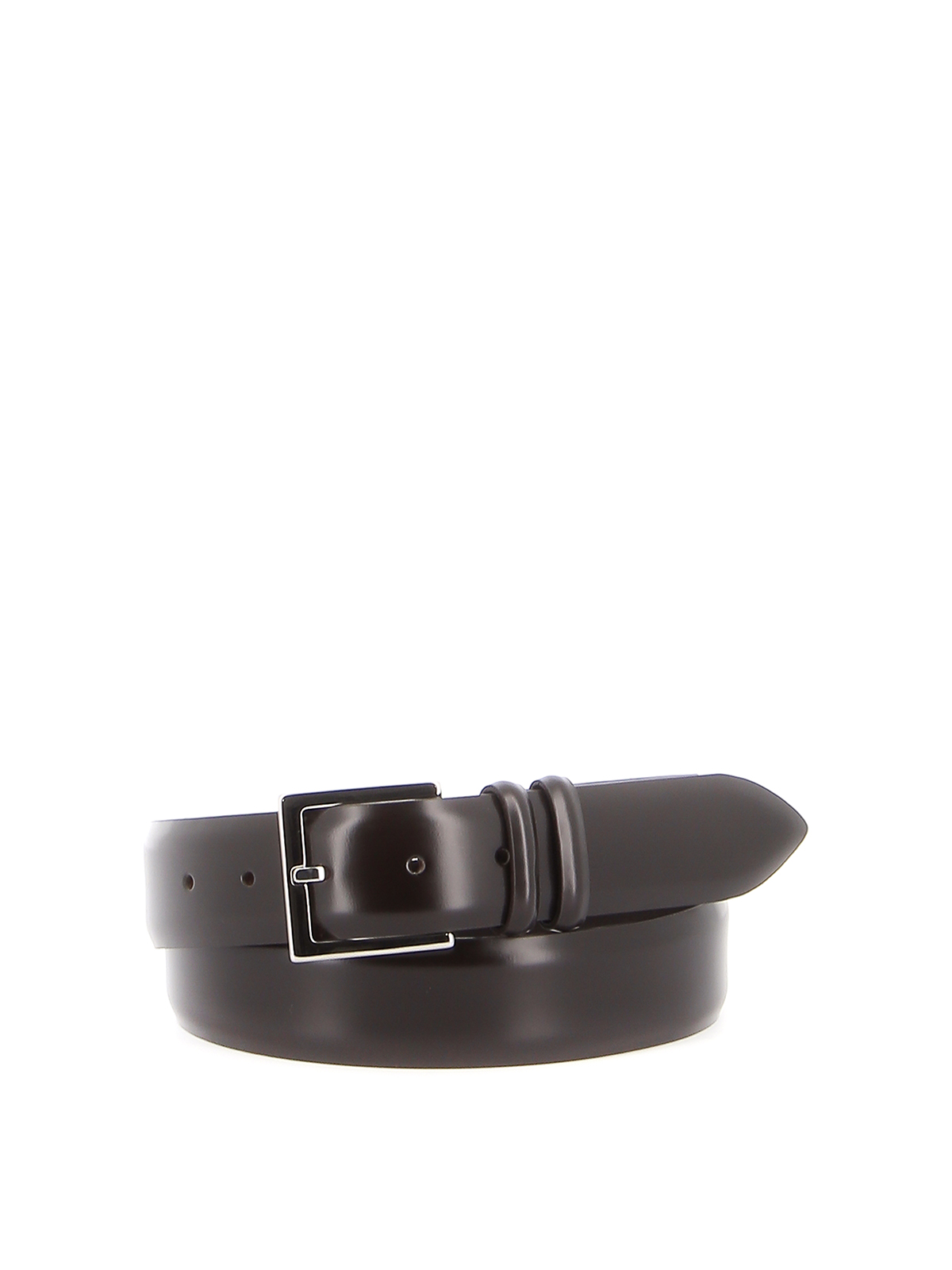 Orciani Toledo Leather Belt In Brown