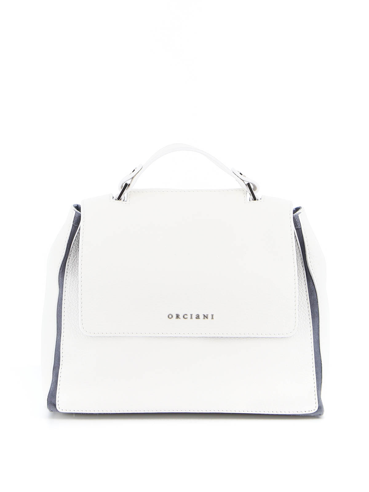 کیف دوشی Orciani - Sveva Warm small grainy leather bag - B01999WARMCALCITE