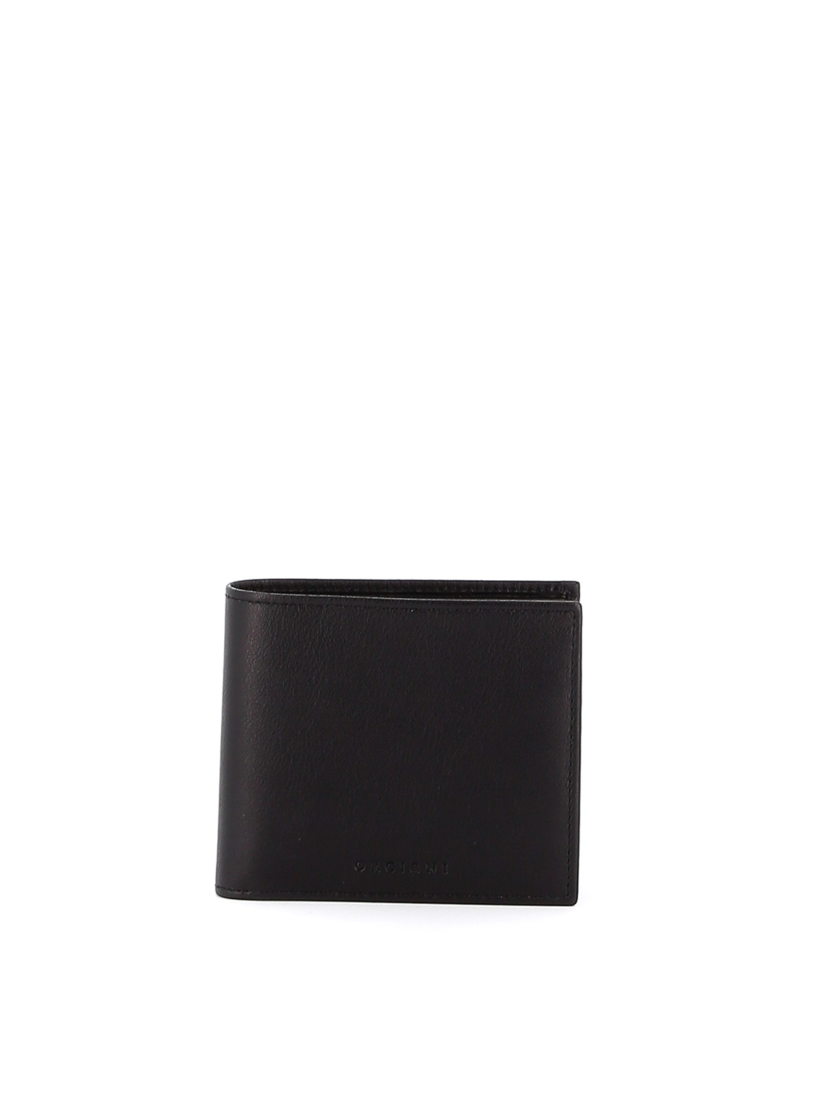 ORCIANI COIN POCKET LEATHER BIFOLD WALLET