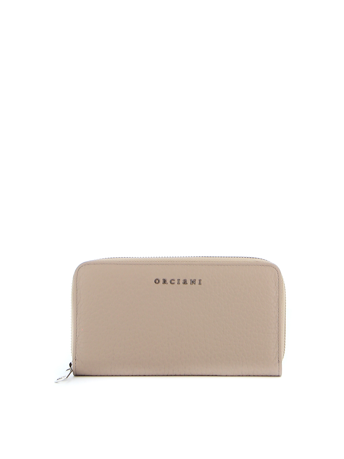 ORCIANI CONCHIGLIA LEATHER SOFT ZIP AROUND WALLET