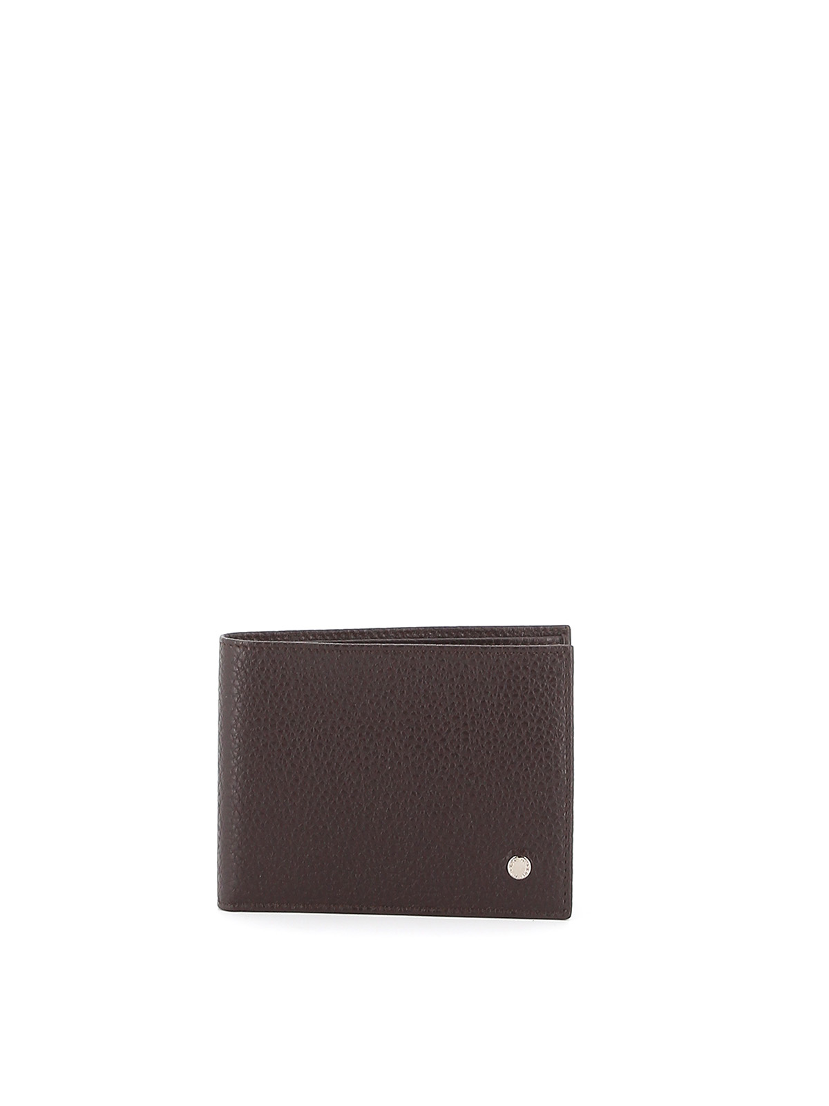 ORCIANI GRAINY LEATHER BIFOLD WALLET