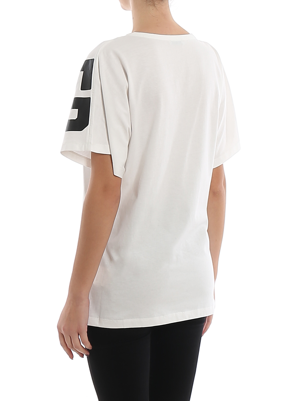 T-shirts Moncler - Oversized logo print cotton T-shirt 