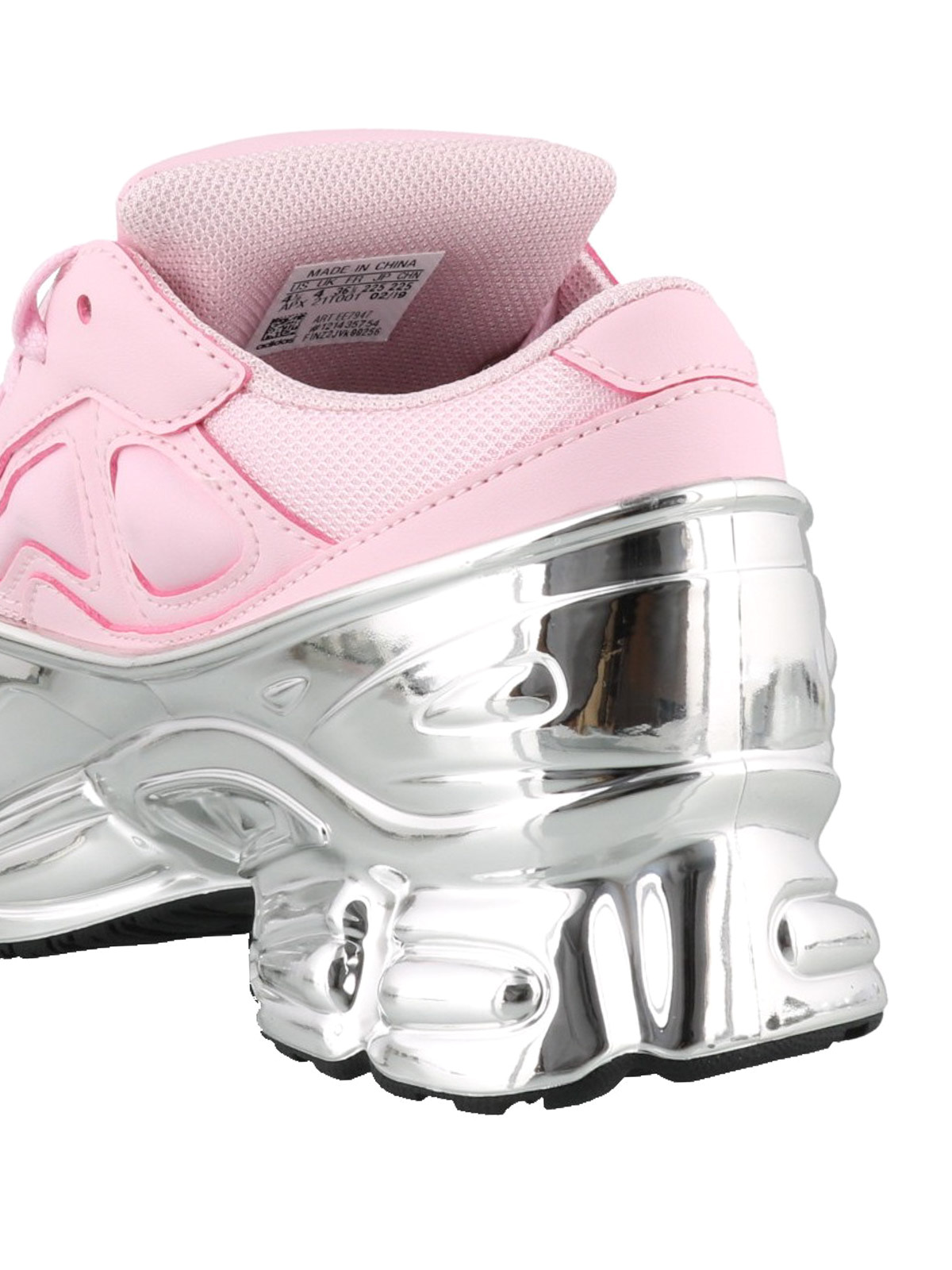Simons Adidas - Ozweego RS pink and chunky sneakers - EE7947PINKSILVERSILVER