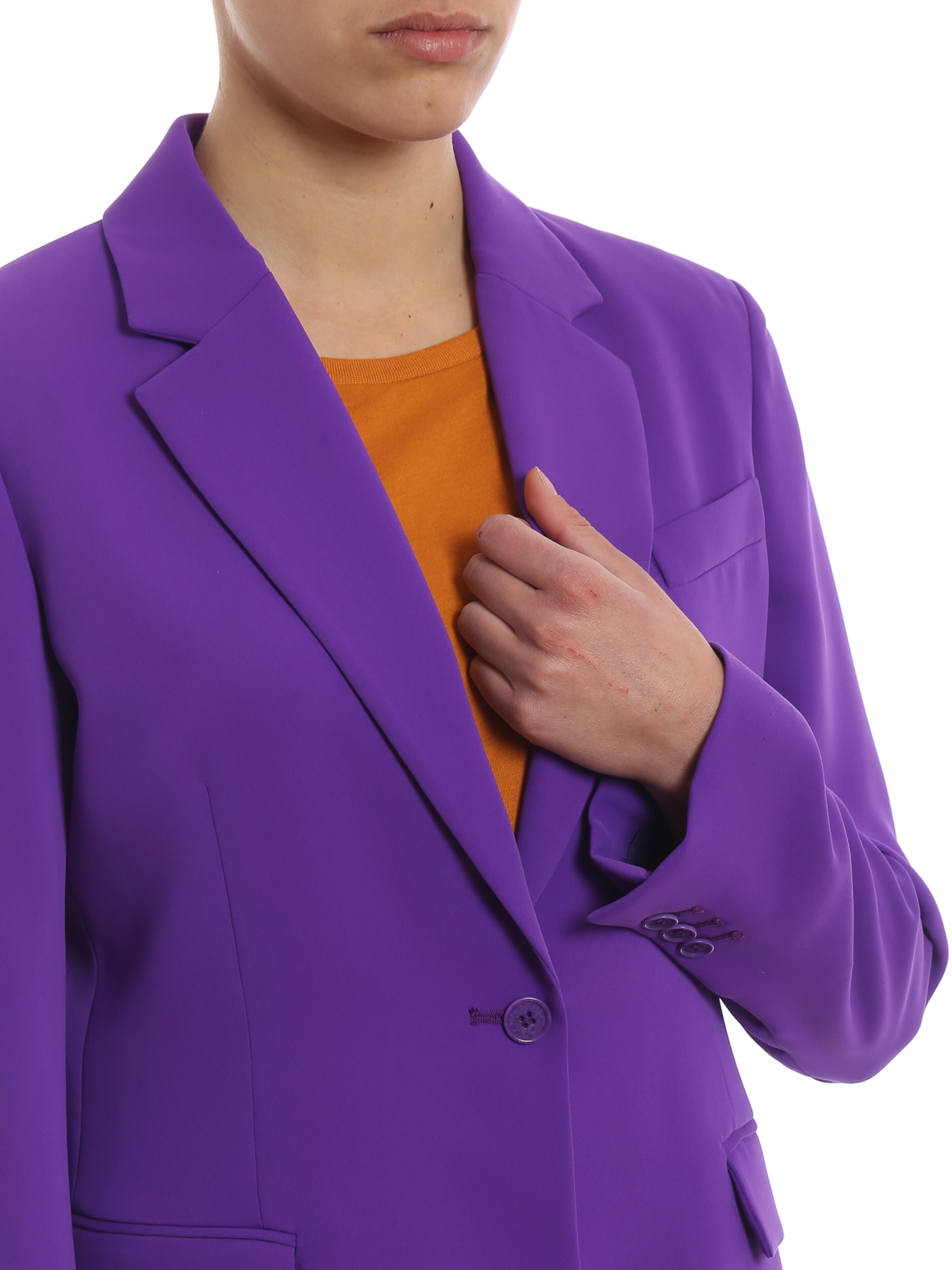 Blazers P.A.R.O.S.H. - Panterya purple double-breasted blazer 
