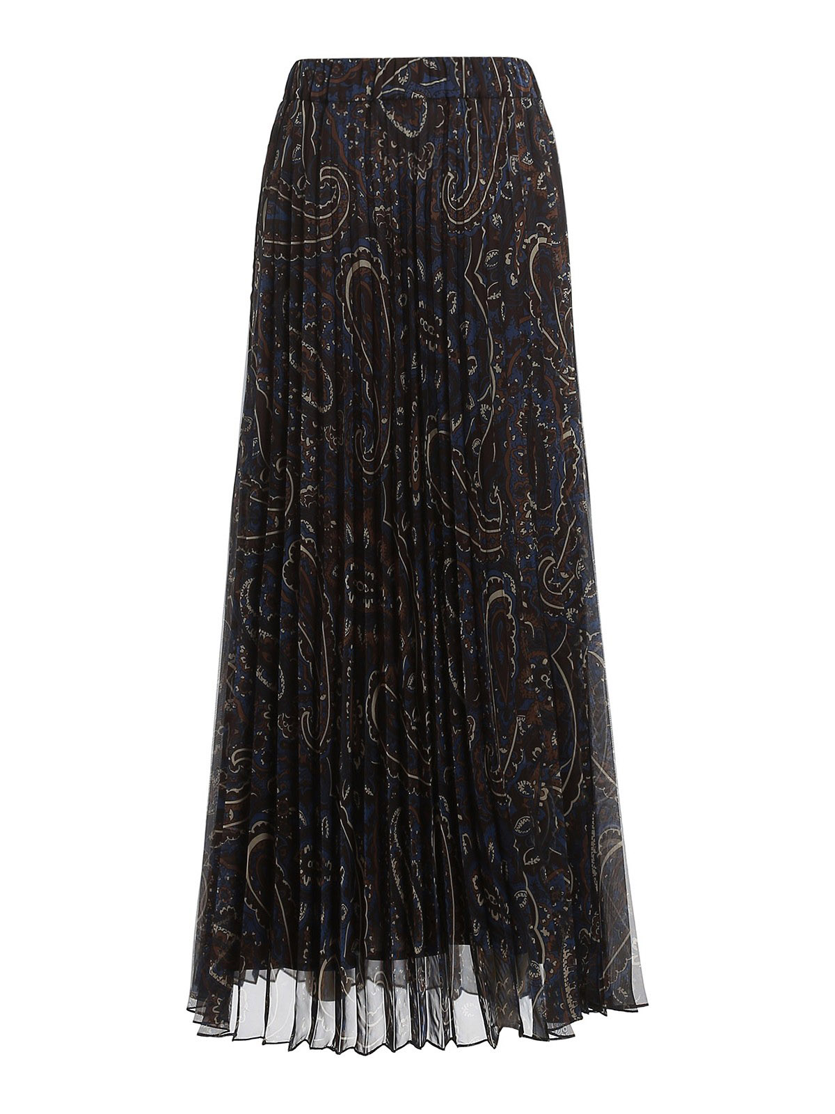 Long skirts P.A.R.O.S.H. - Paisley print pleated skirt - PLEASED620389812