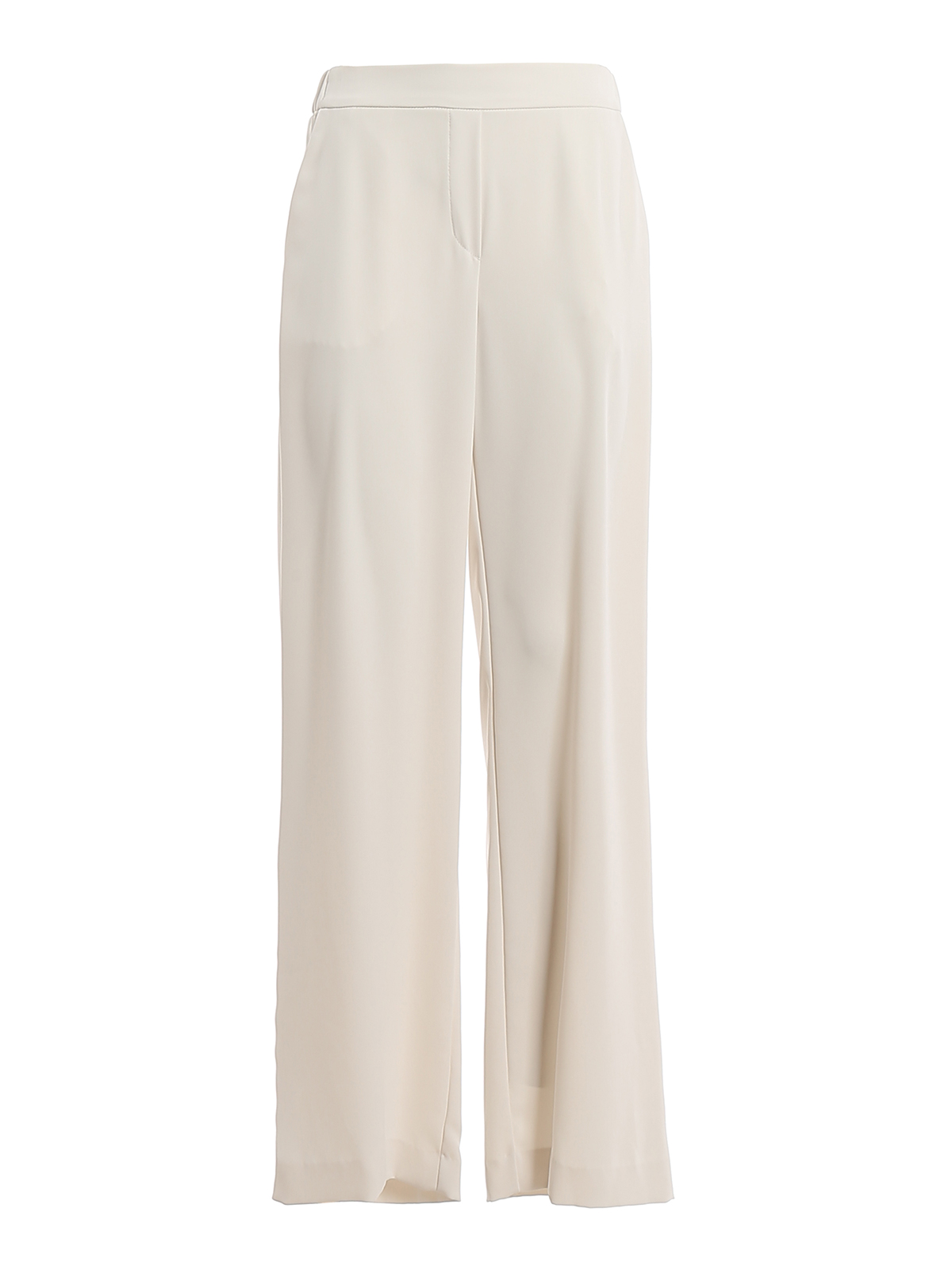 P.a.r.o.s.h Panters White Cady Pull-on Trousers In Cream