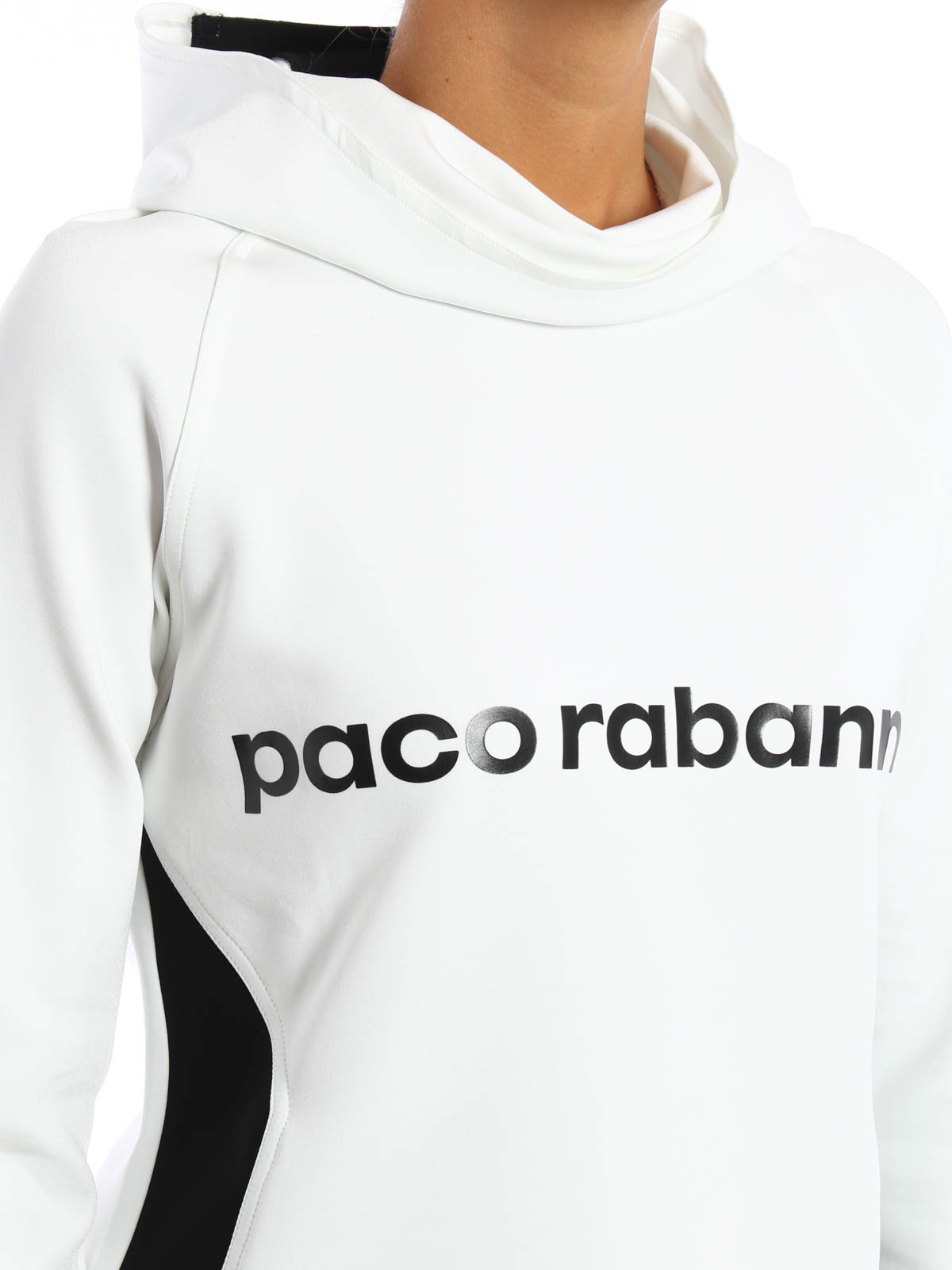 Sweatshirts & Sweaters Paco Rabanne - Crop flared hoodie 