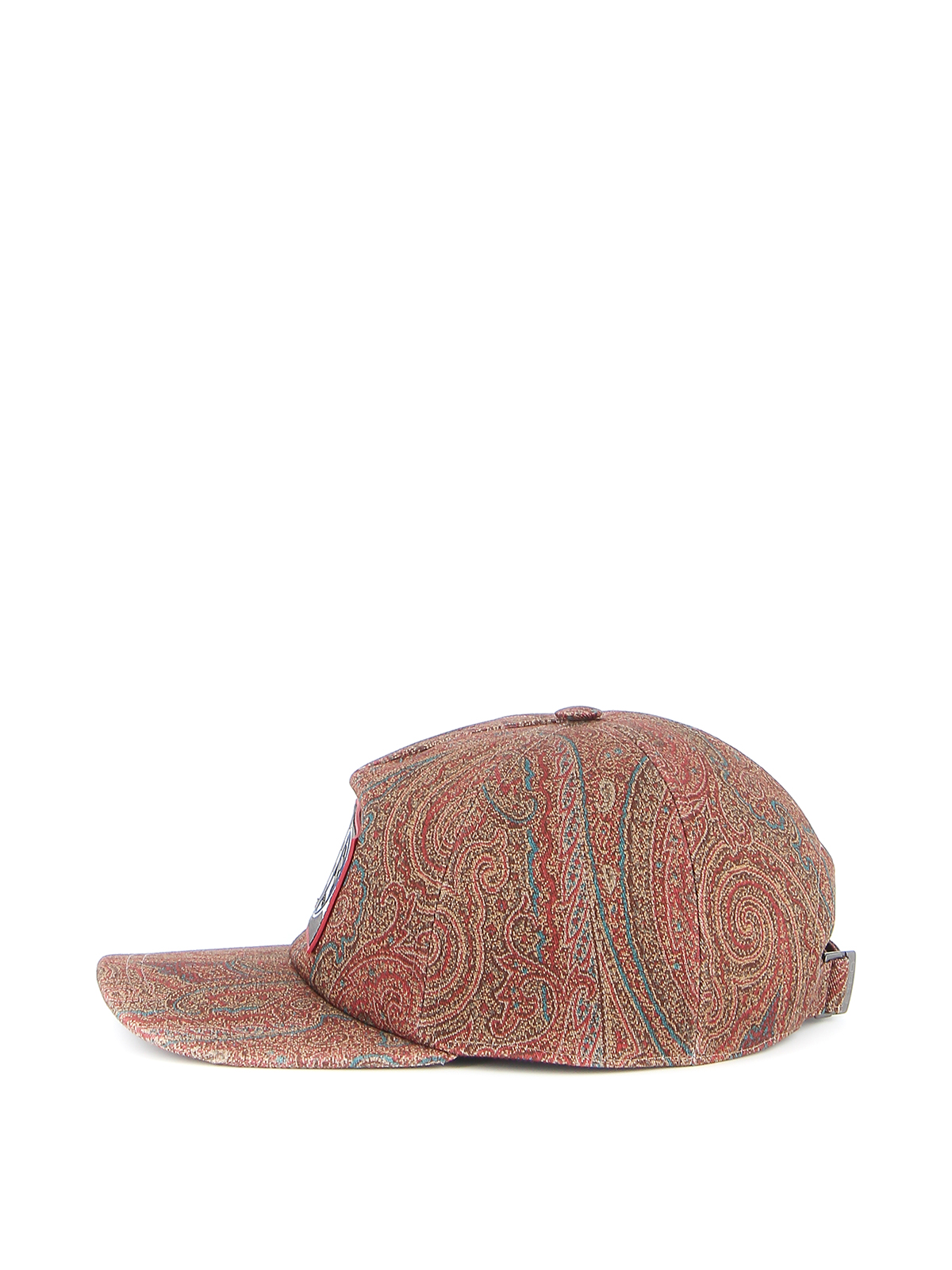 Hats & caps Etro - Paisley baseball cap with rubber logo patch