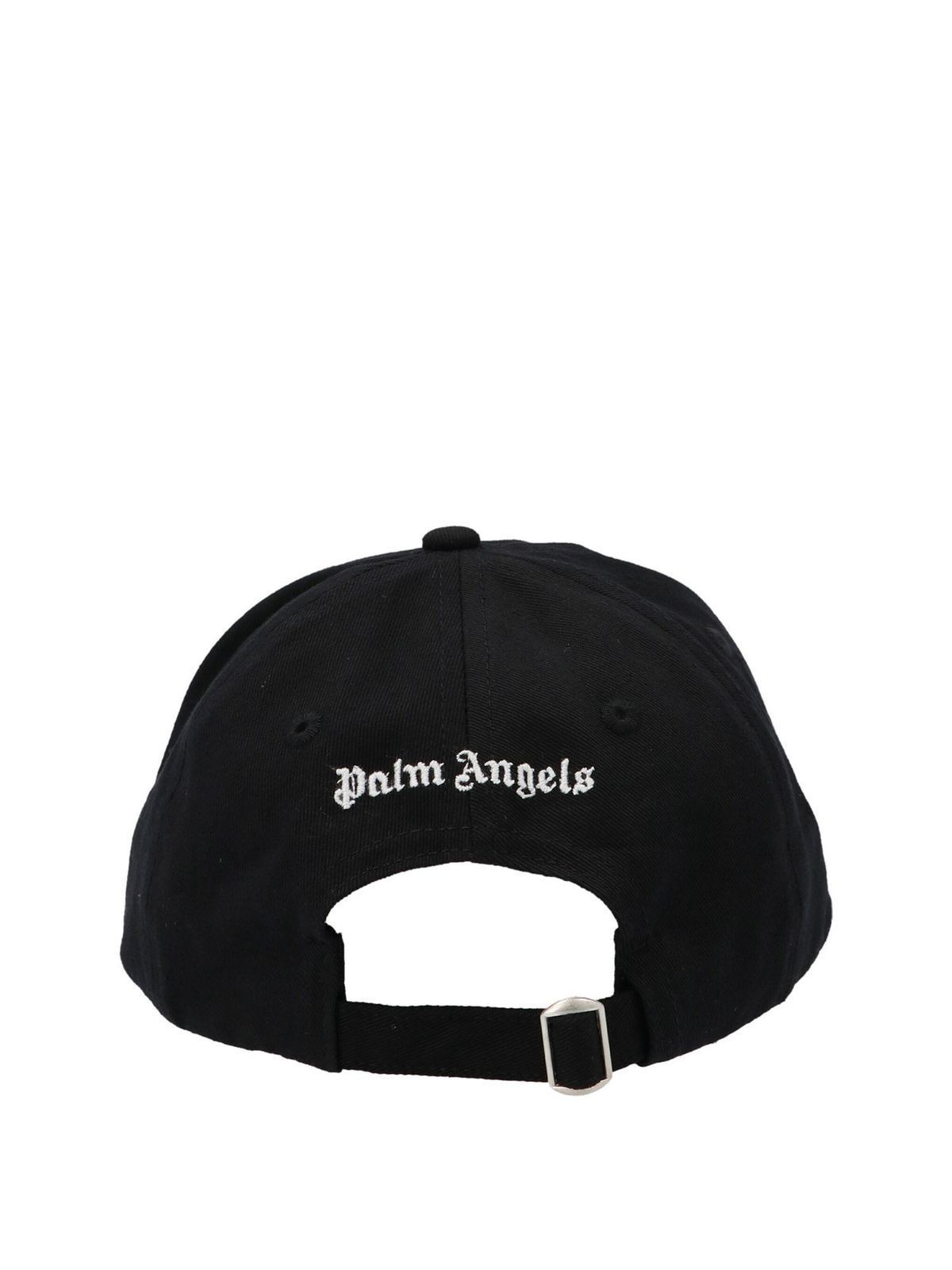 Palm Angels - Baseball cap with contrasting logo print - hats & caps ...