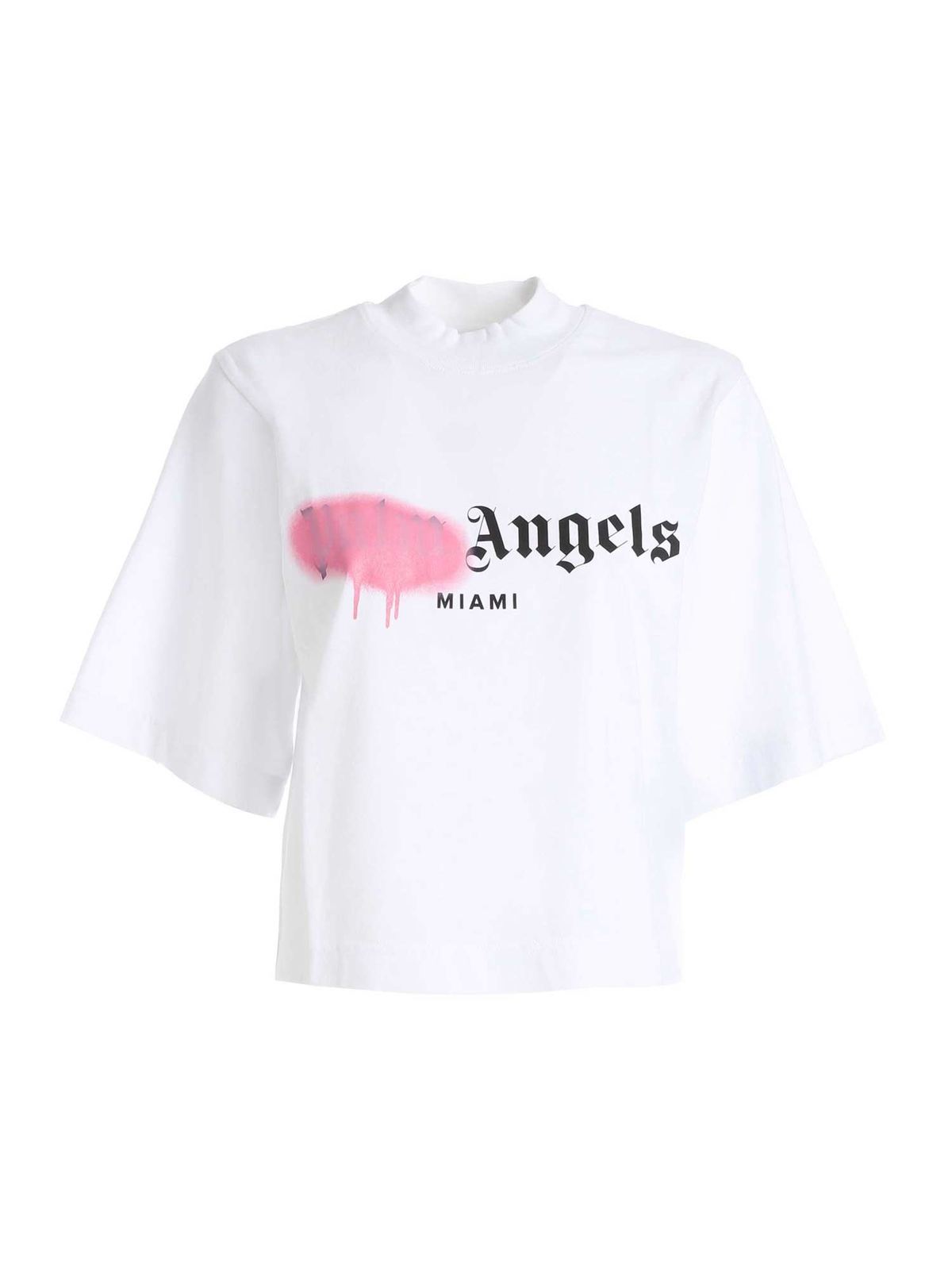 palm angels t shirt sprayed logo