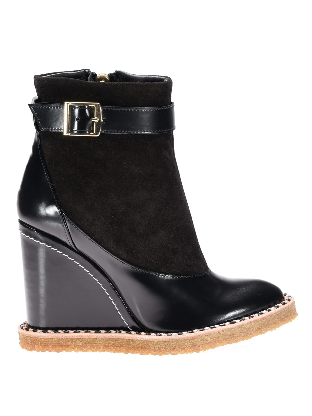Ankle boots Paloma Barcelò - Indo suede leather wedge booties - IBPZAS02