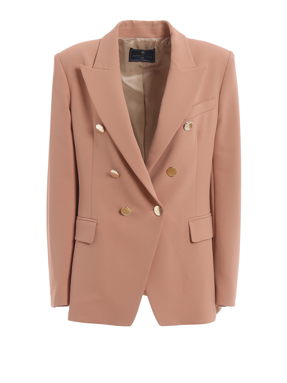 double breasted blazer pink