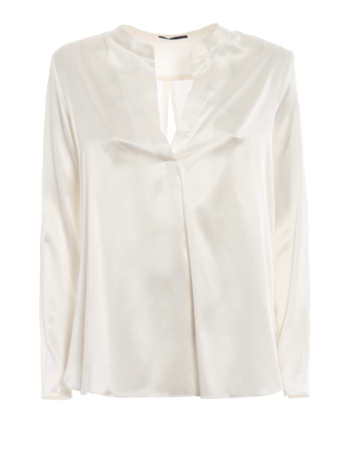 white satin blouse