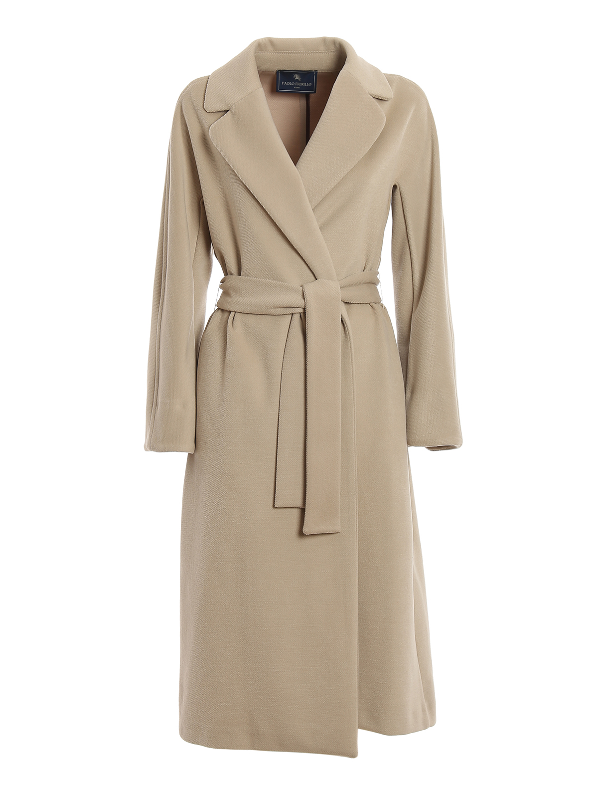 Long coats Paolo Fiorillo - Soft cloth wrap coat - 25312993CASHA