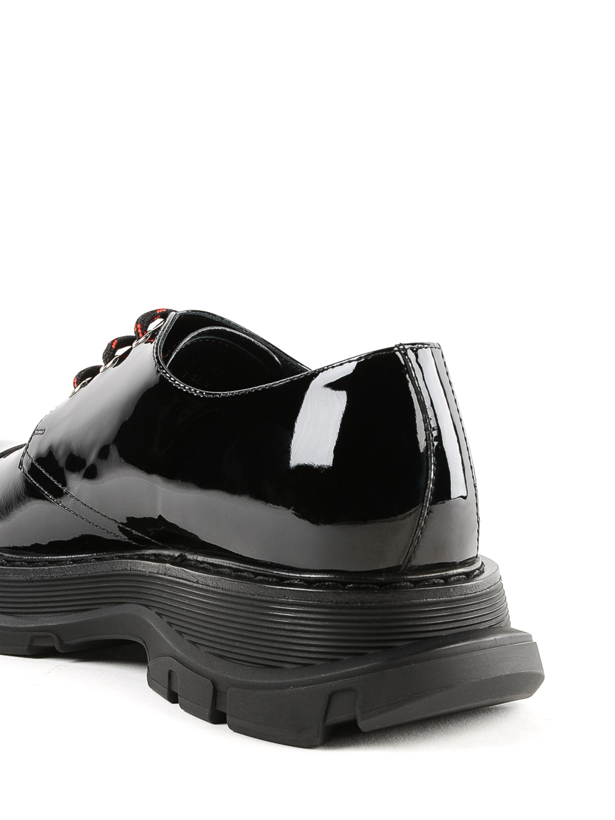 Patent leather tread Derby shoes 