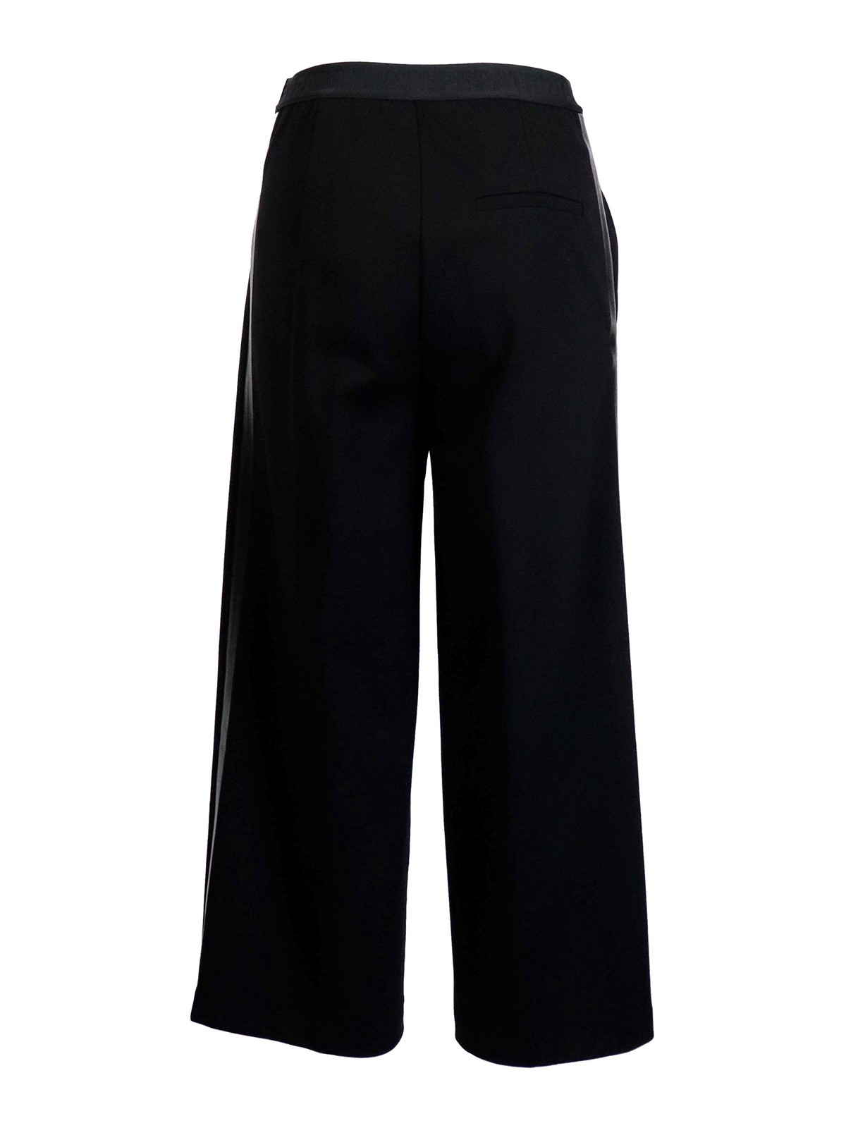 Casual trousers Patrizia Pepe - Viscose blend wide leg trousers ...