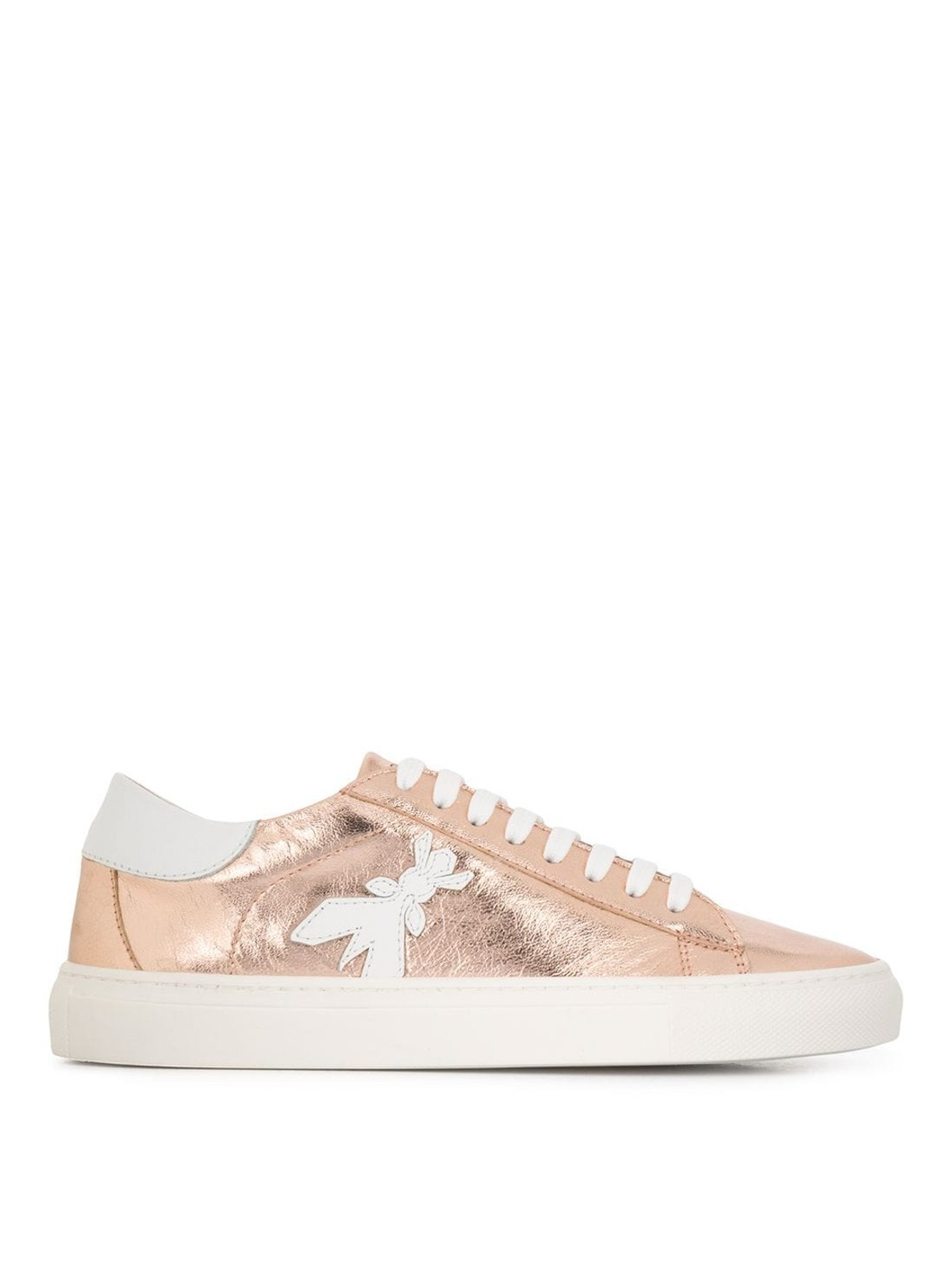 Trainers Patrizia Pepe - Fly patch metallic leather sneaker ...