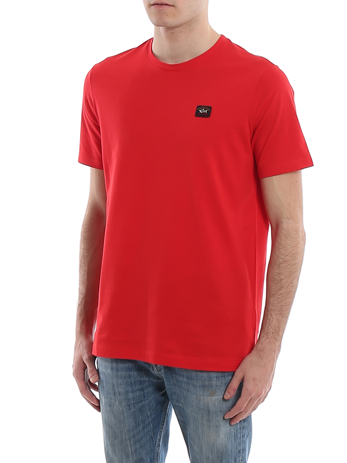 paul and shark red t shirt