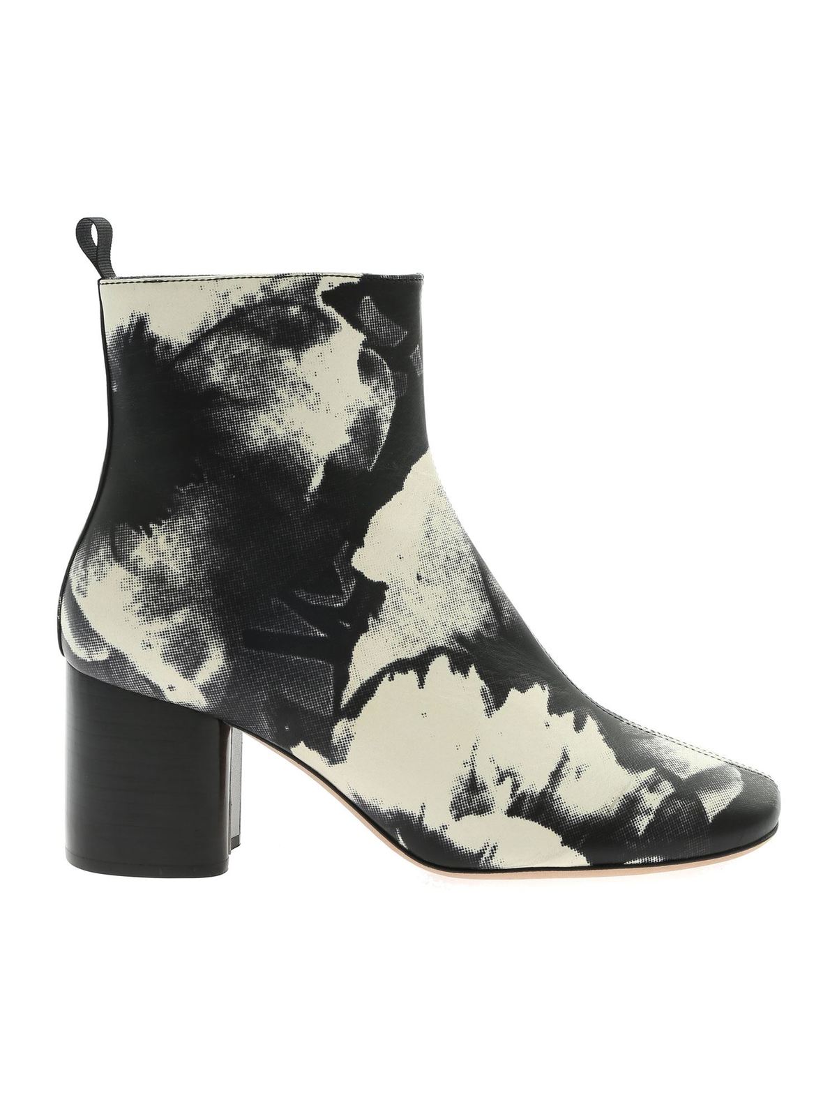 PAUL SMITH MOSS ROSE ANKLE BOOTS IN BLACK