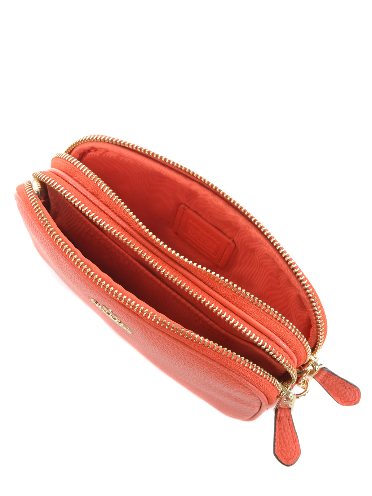 coach pebbled crossbody clutch