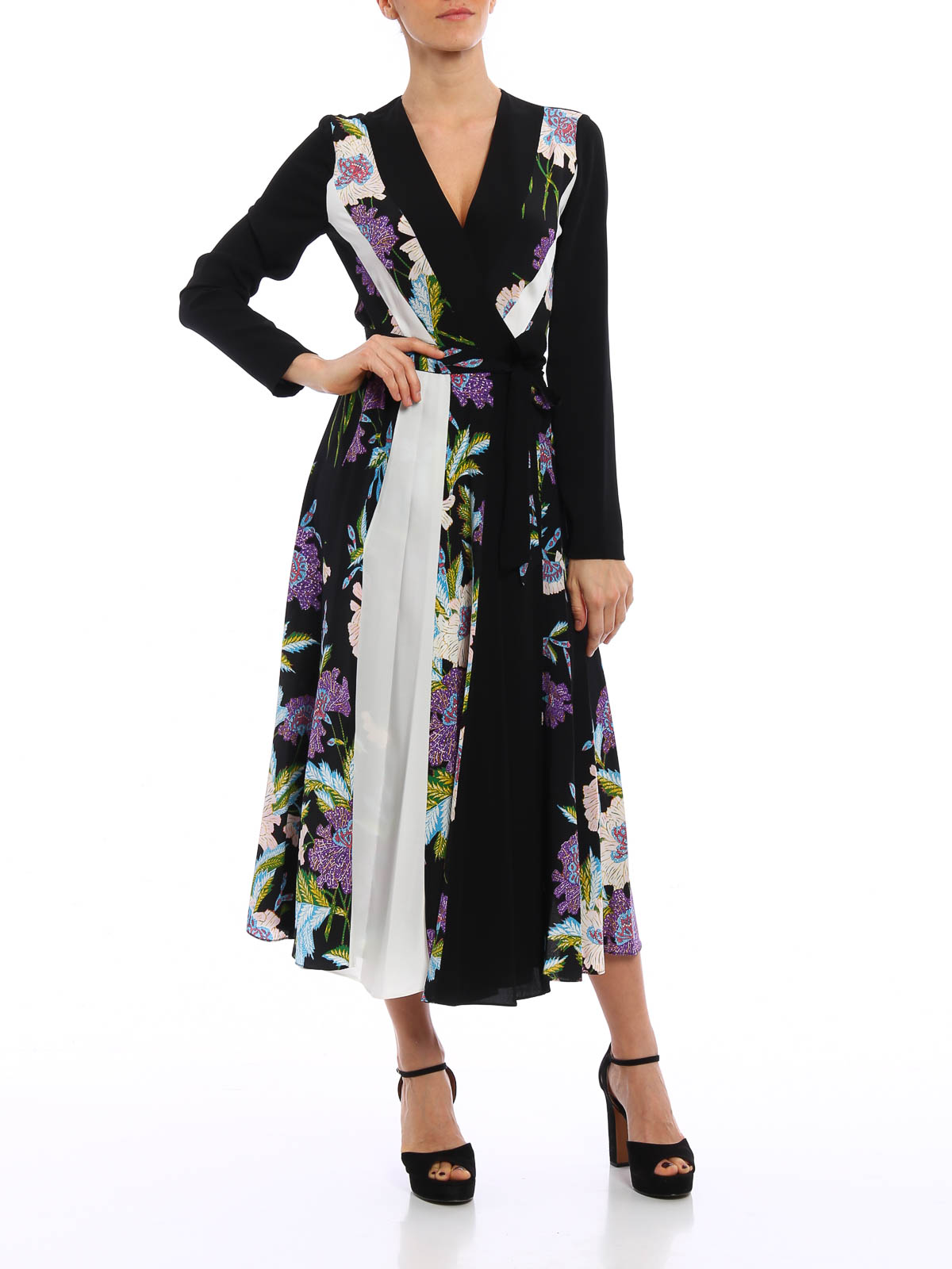 dvf penelope silk wrap dress