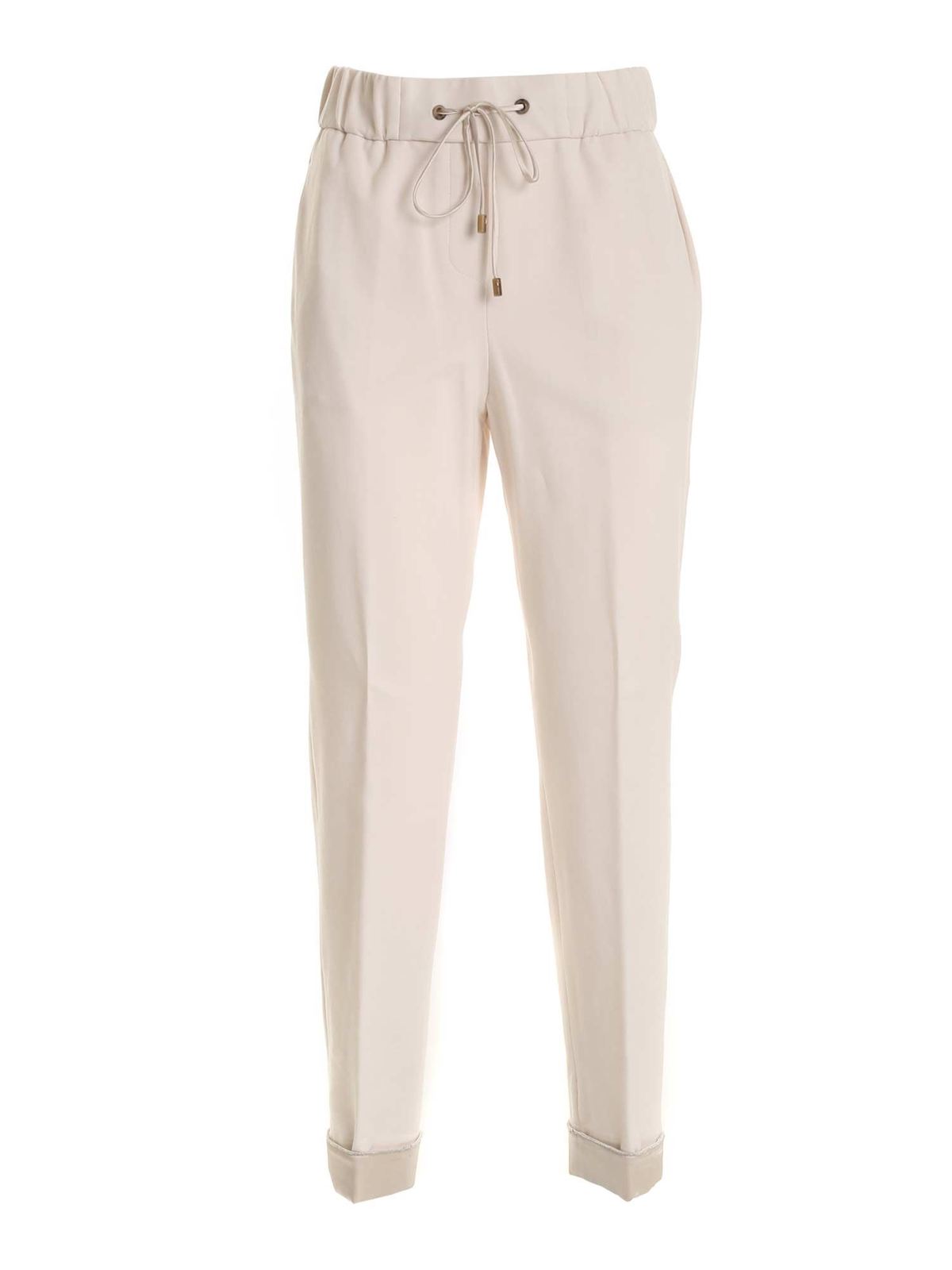 Pantaloni casual Peserico - Pantalone con micro perline - P04910J0A2380A41