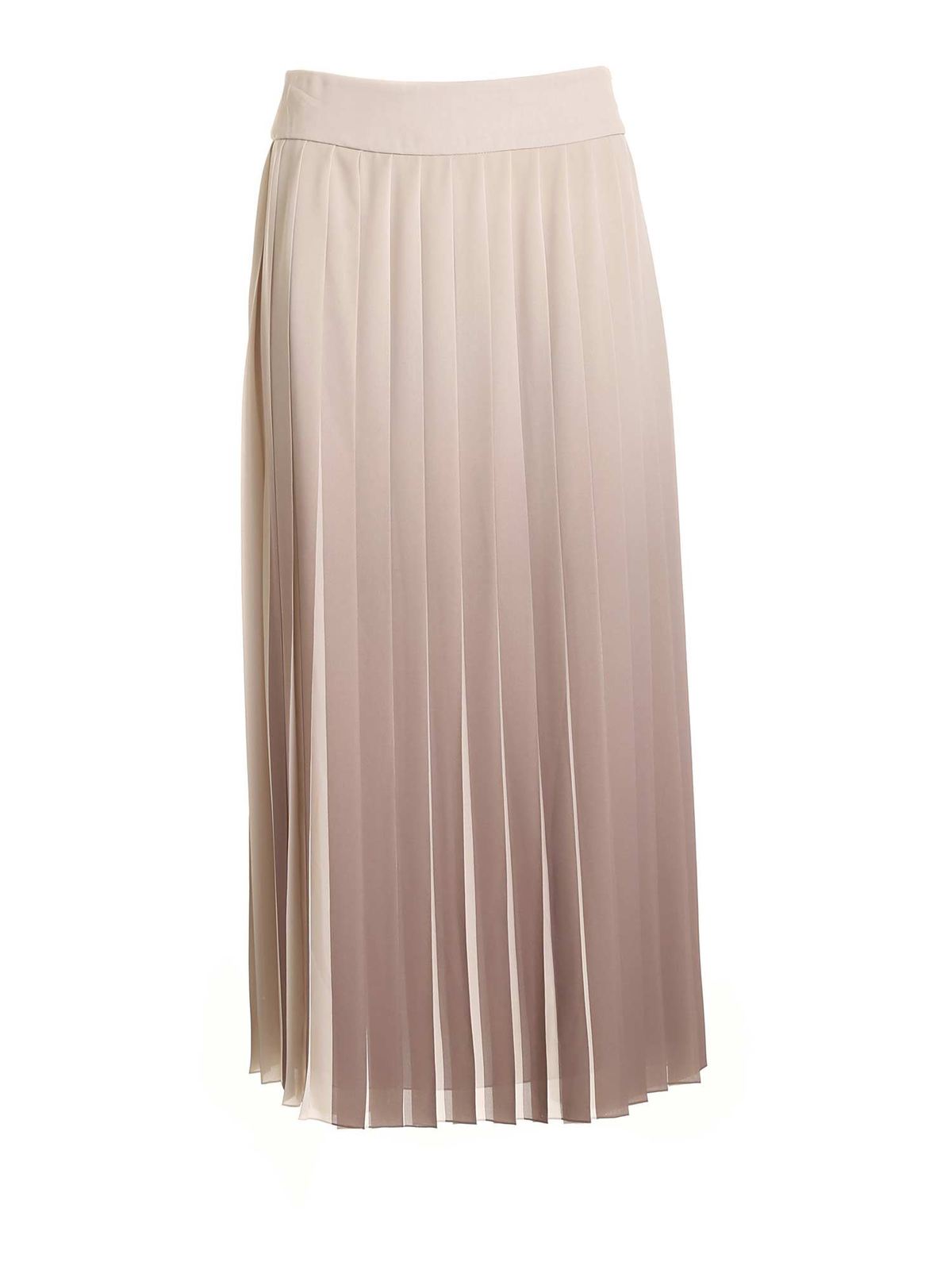 Long skirts Peserico - Pleated skirt in beige - P0537600P107309244