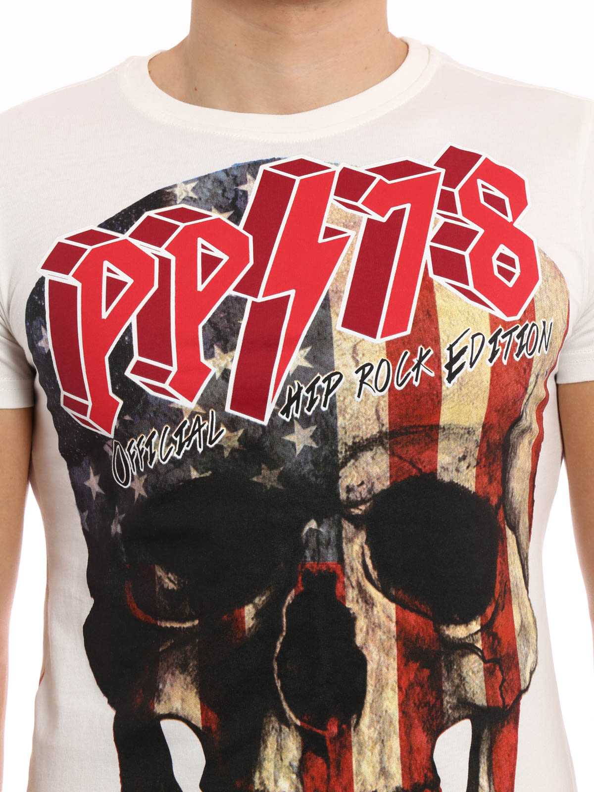 vingerafdruk Teken een foto Afm Tシャツ Philipp Plein - Philipp Tour skull T-shirt - HM34258101
