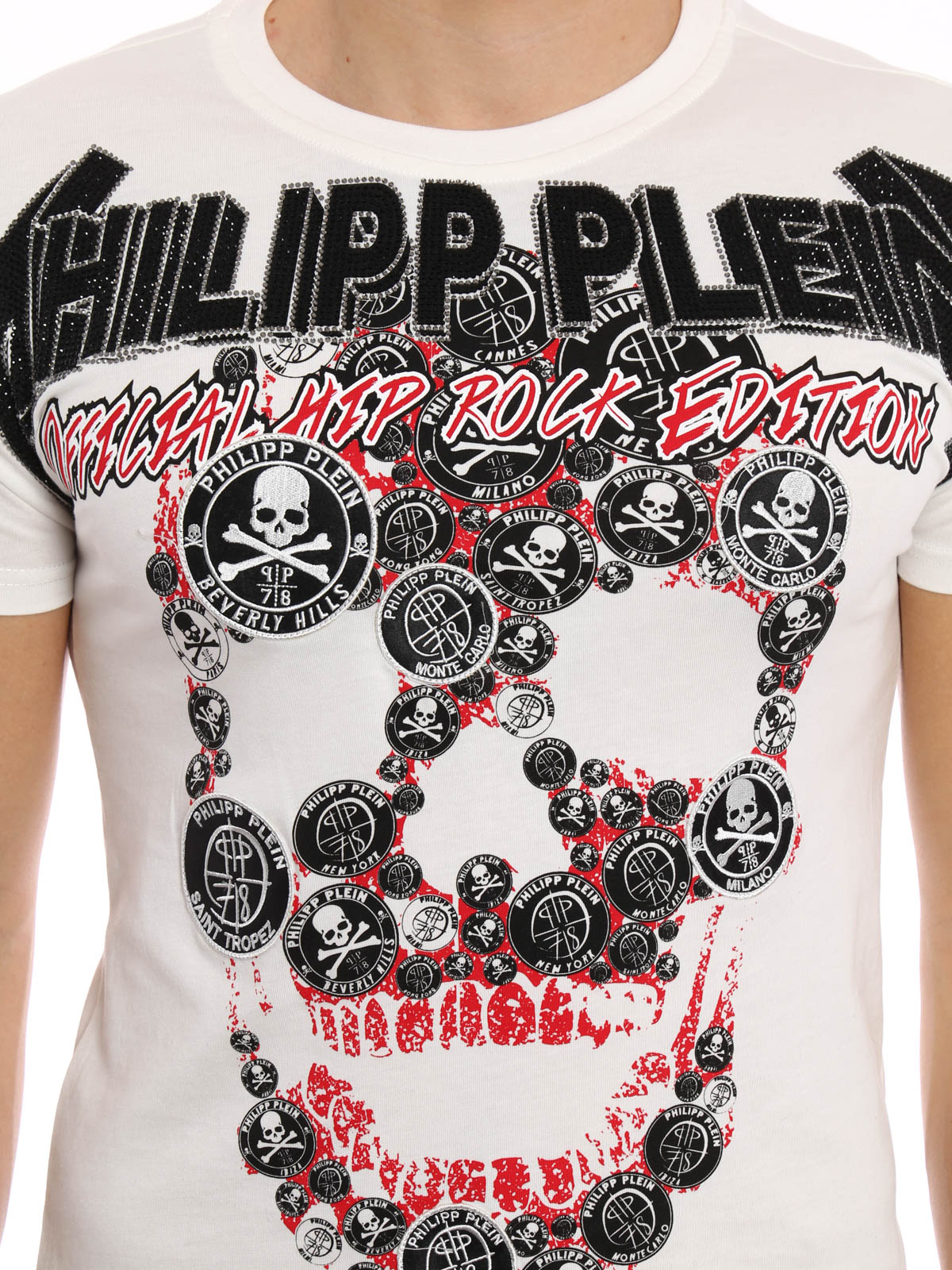 T-shirts Philipp Plein - Solomon with skulls - HM34254501
