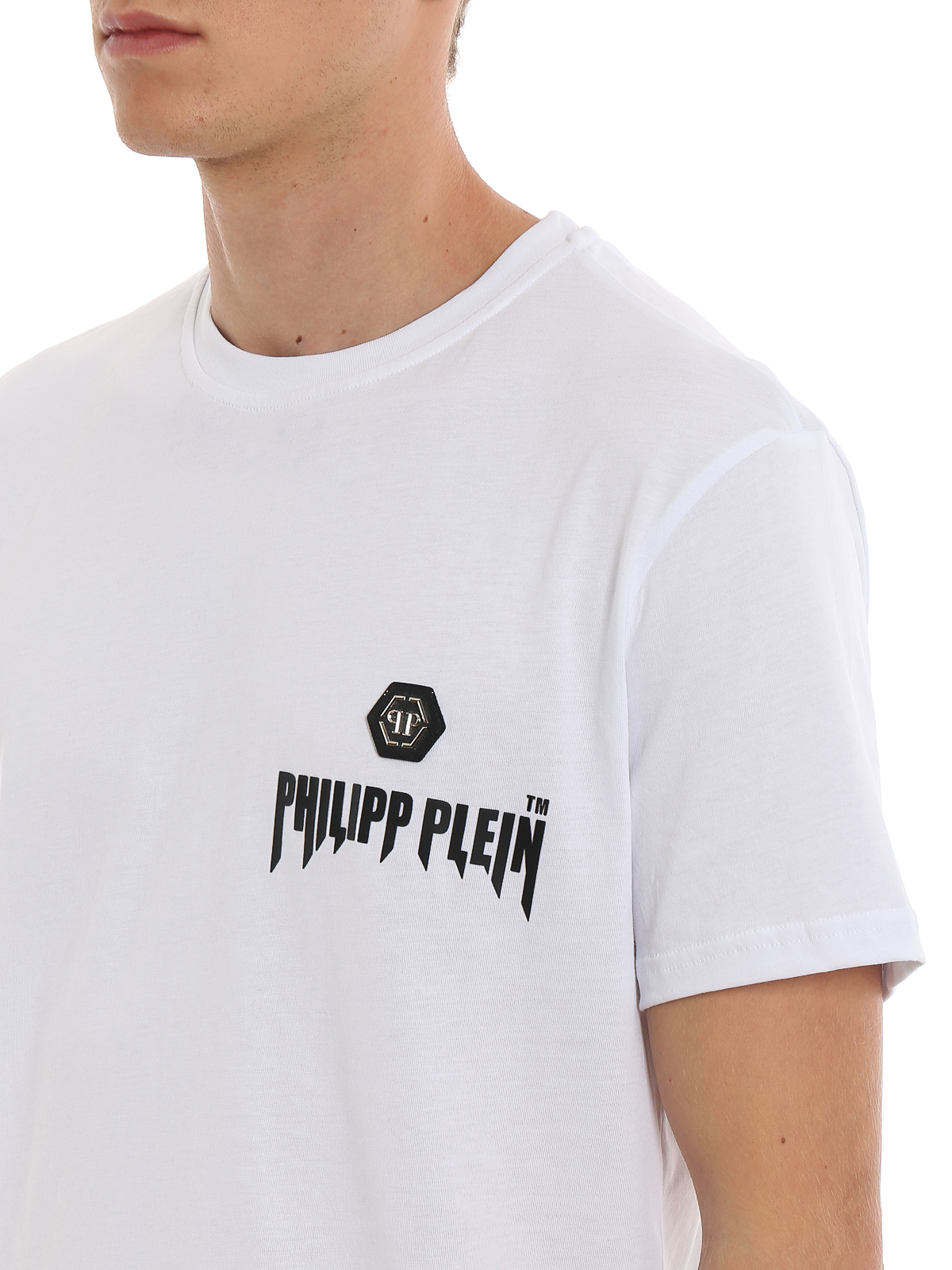fantastisk Lavet til at huske fløjte T-shirts Philipp Plein - Statement T-shirt - MTK3875PJY002N0102