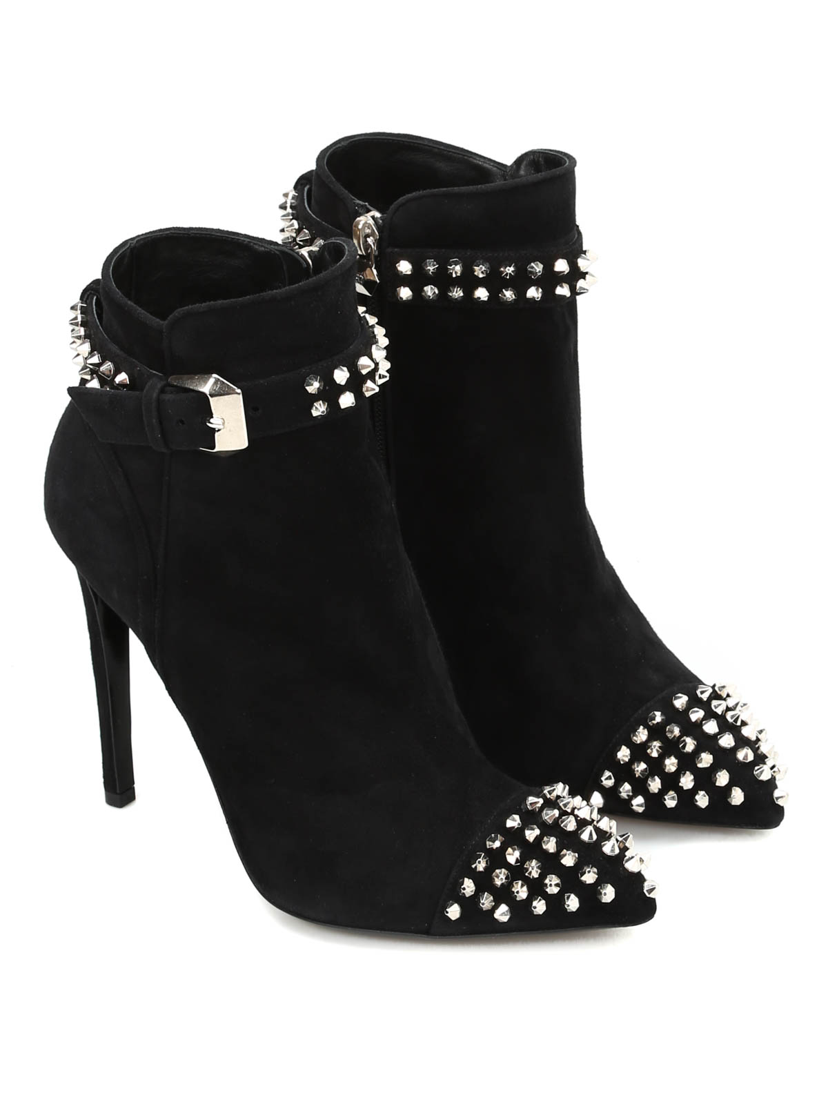 Boo studded suede booties - ankle boots 