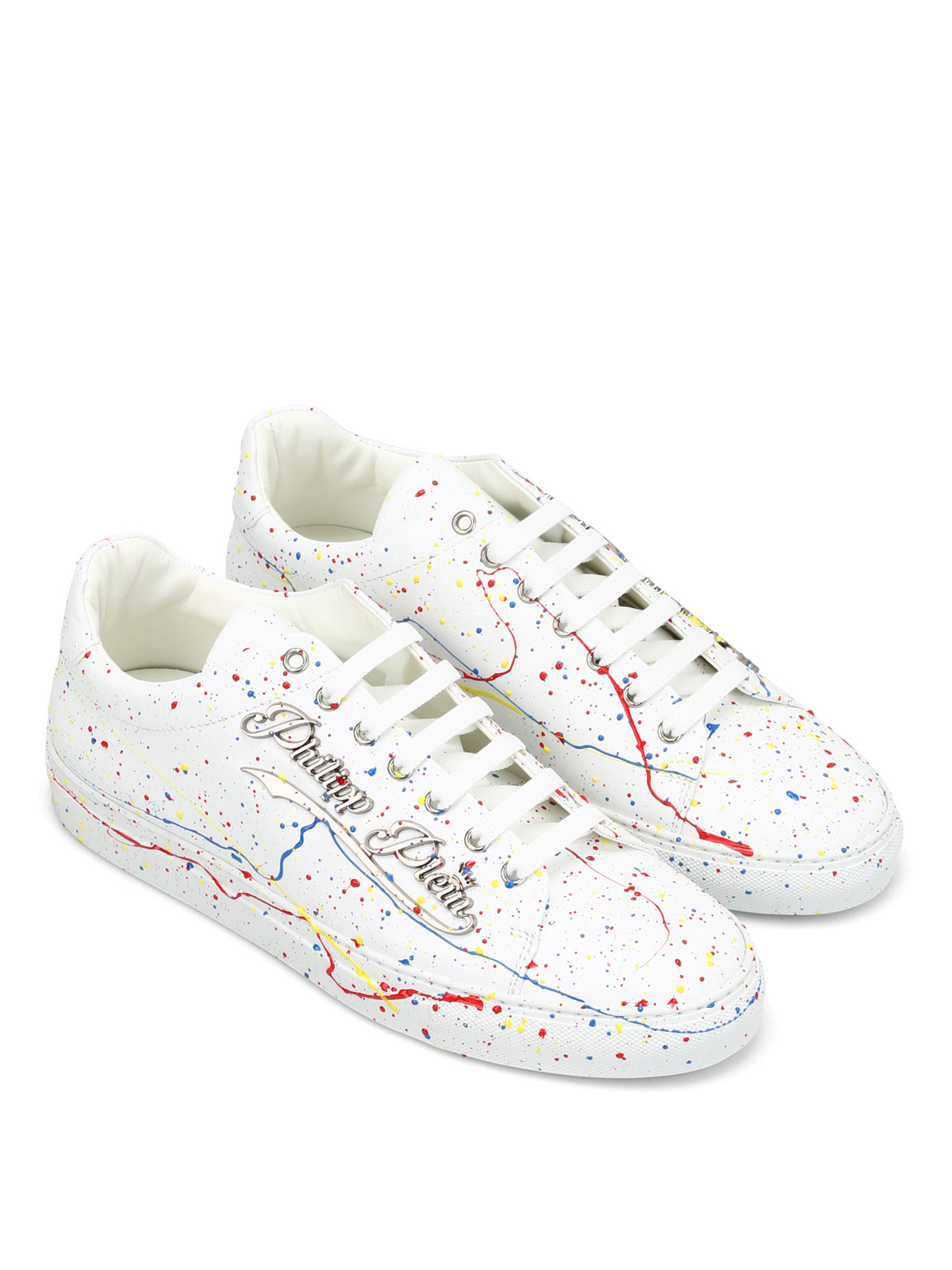 philipp plein white trainers