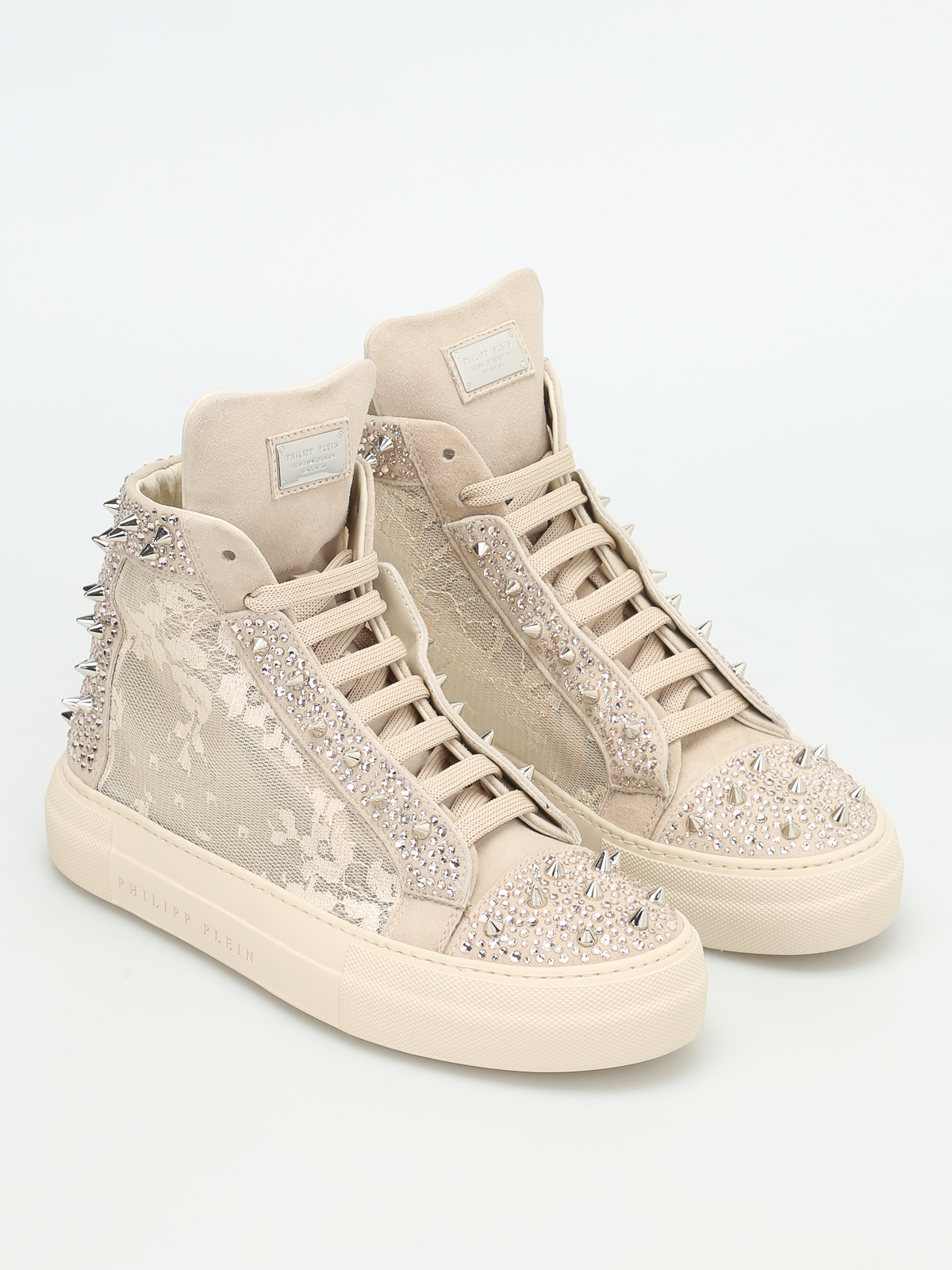 Trainers Philipp Plein - Angry studded sneakers - SWSC0069PCO016NW3K