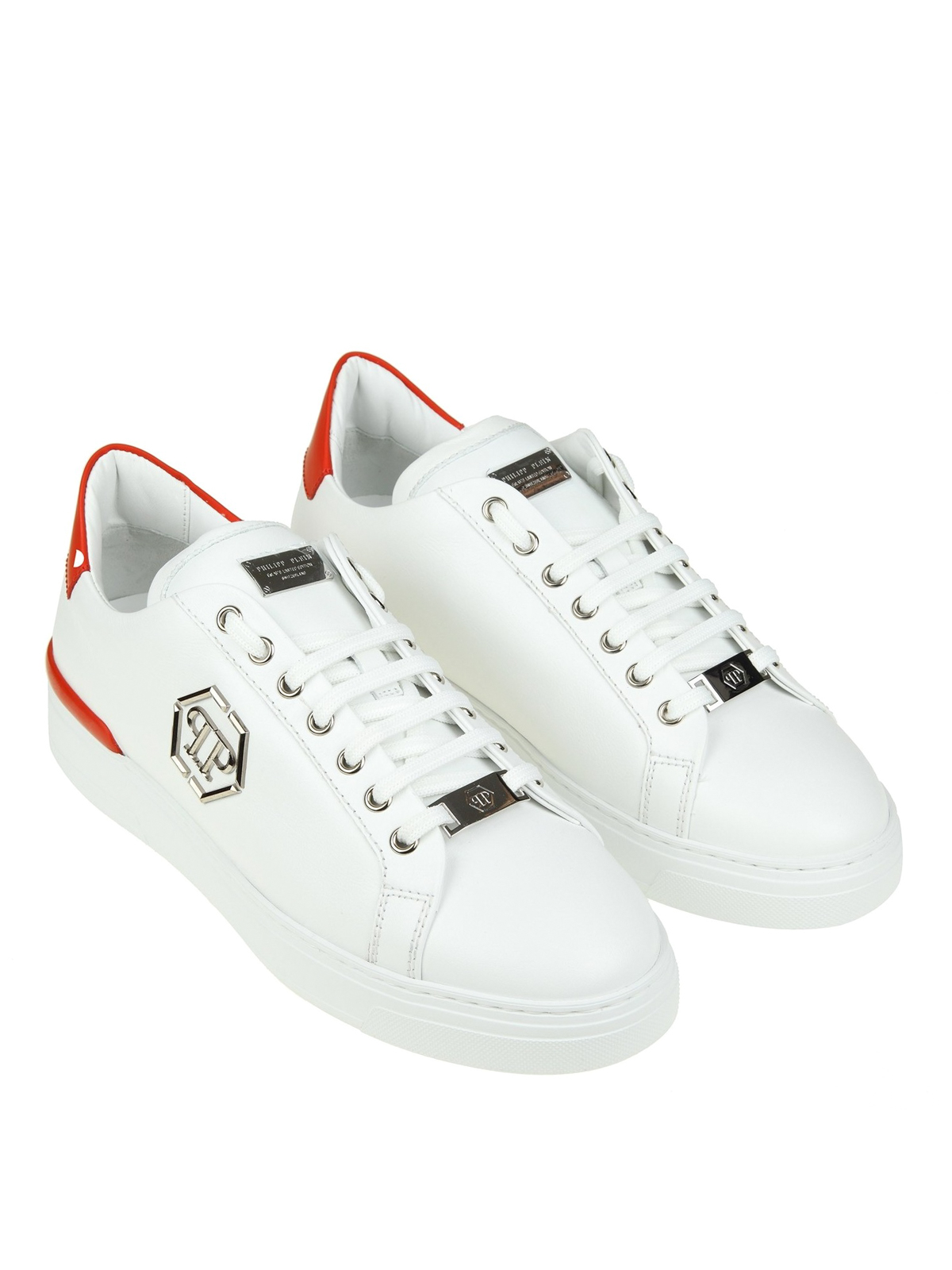 Philipp Plein - Caribou white leather sneakers - trainers - MSC0951PLE075N13