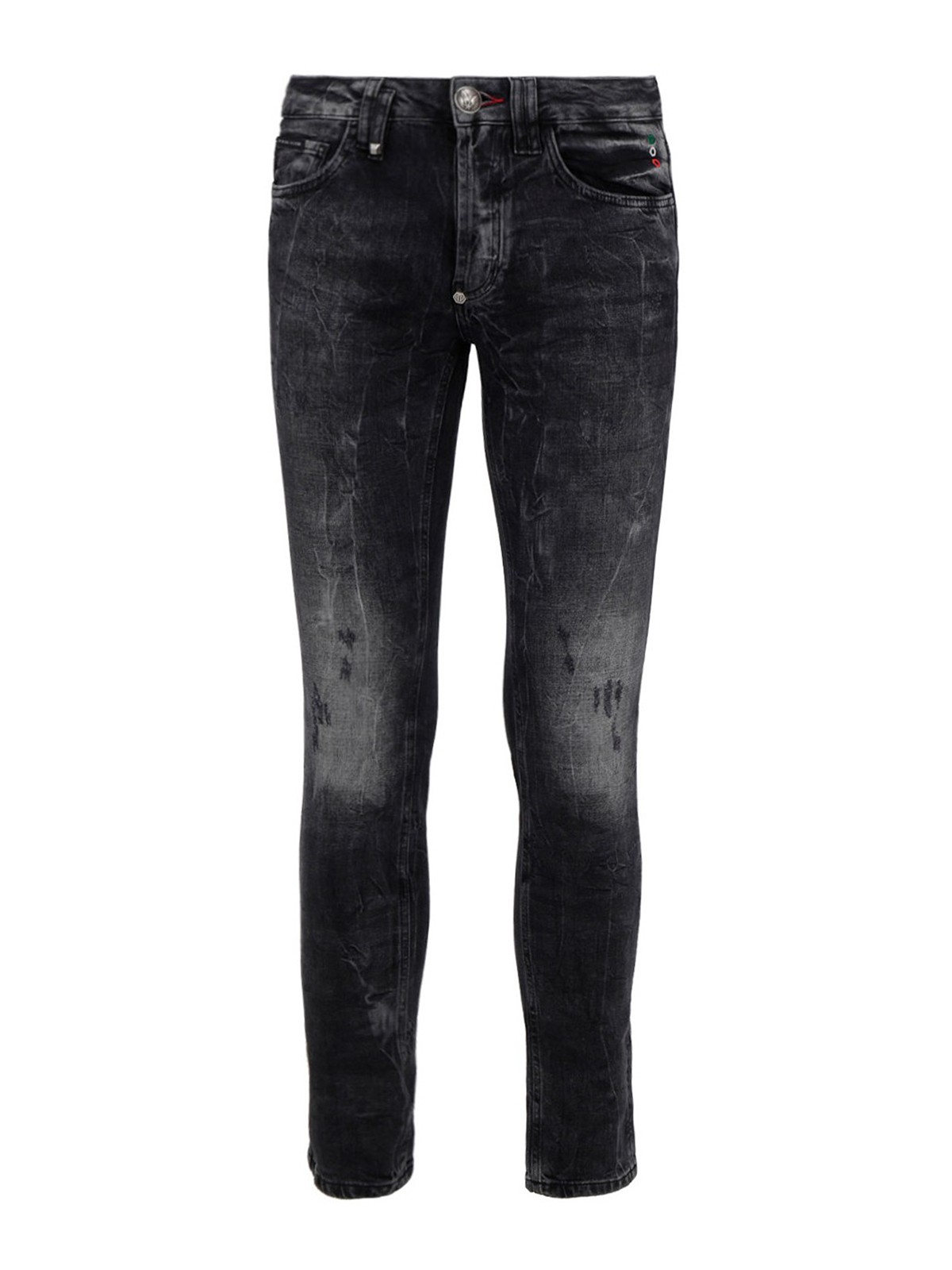 Philipp Plein - Black faded jeans - skinny jeans - F20CMDT2301PDE004N10GO