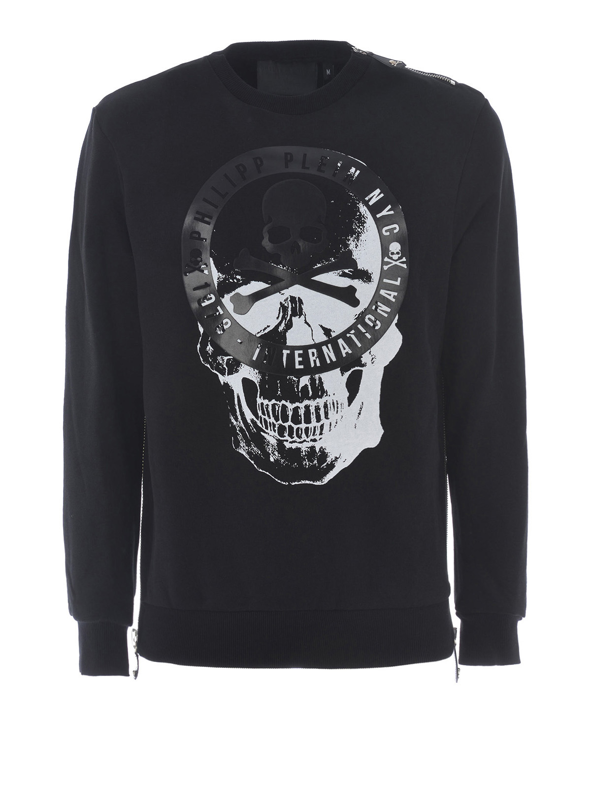 Sweatshirts & Sweaters Philipp Plein - Round maxi skull print ...