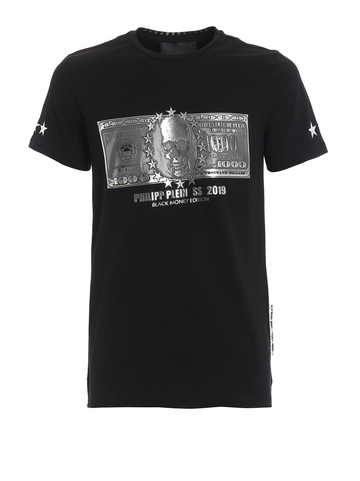 T-shirts Philipp - Dollar black T-shirt - P19CMTK3252PJY002N0270