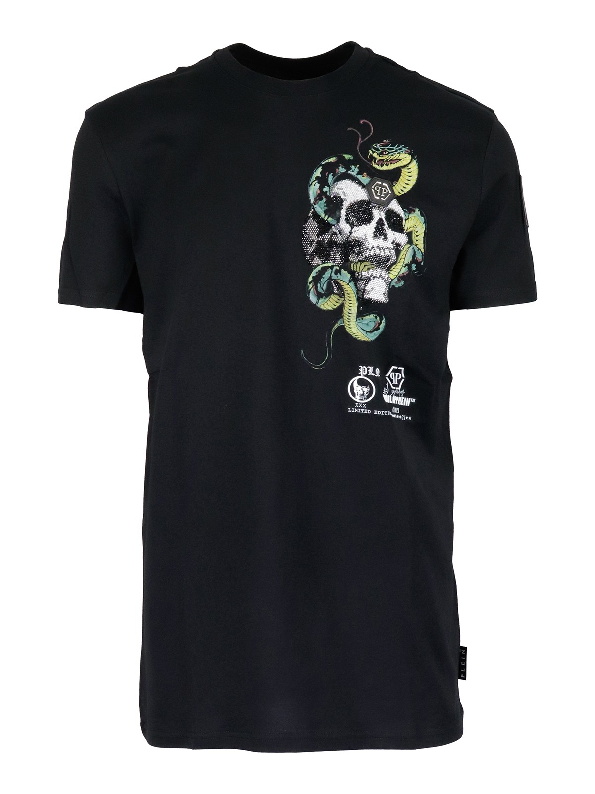 Philipp Plein - Tattoo Skull T-shirt - t-shirts - PAACMTK5078PJY002N02