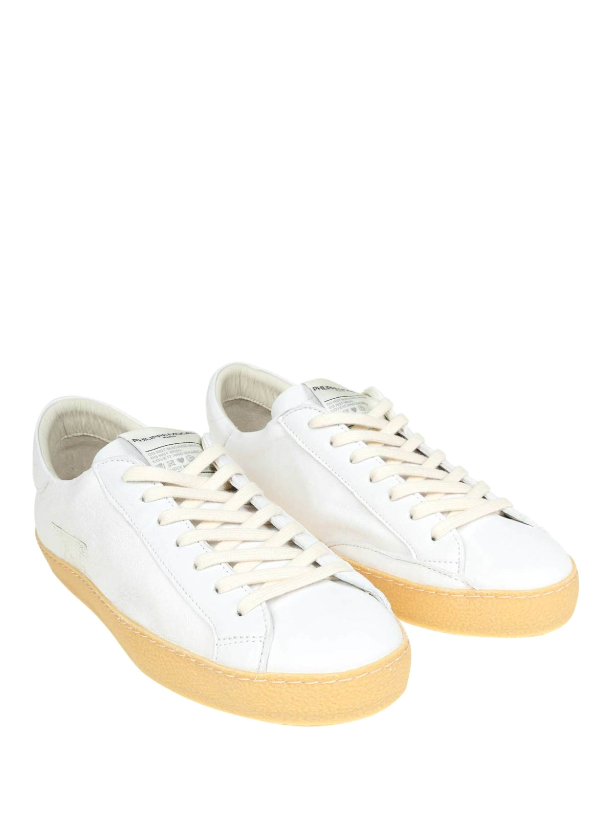 white soft trainers