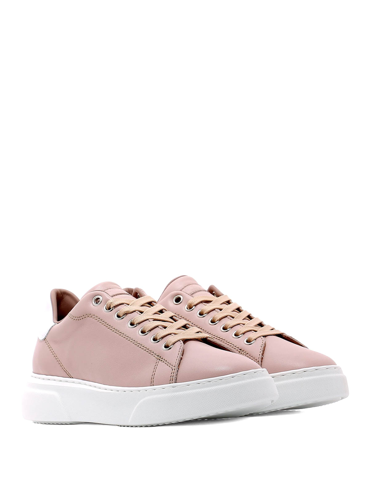 Philippe Model - Sneaker Temple in pelle rosa antico - sneakers - BPLDV003