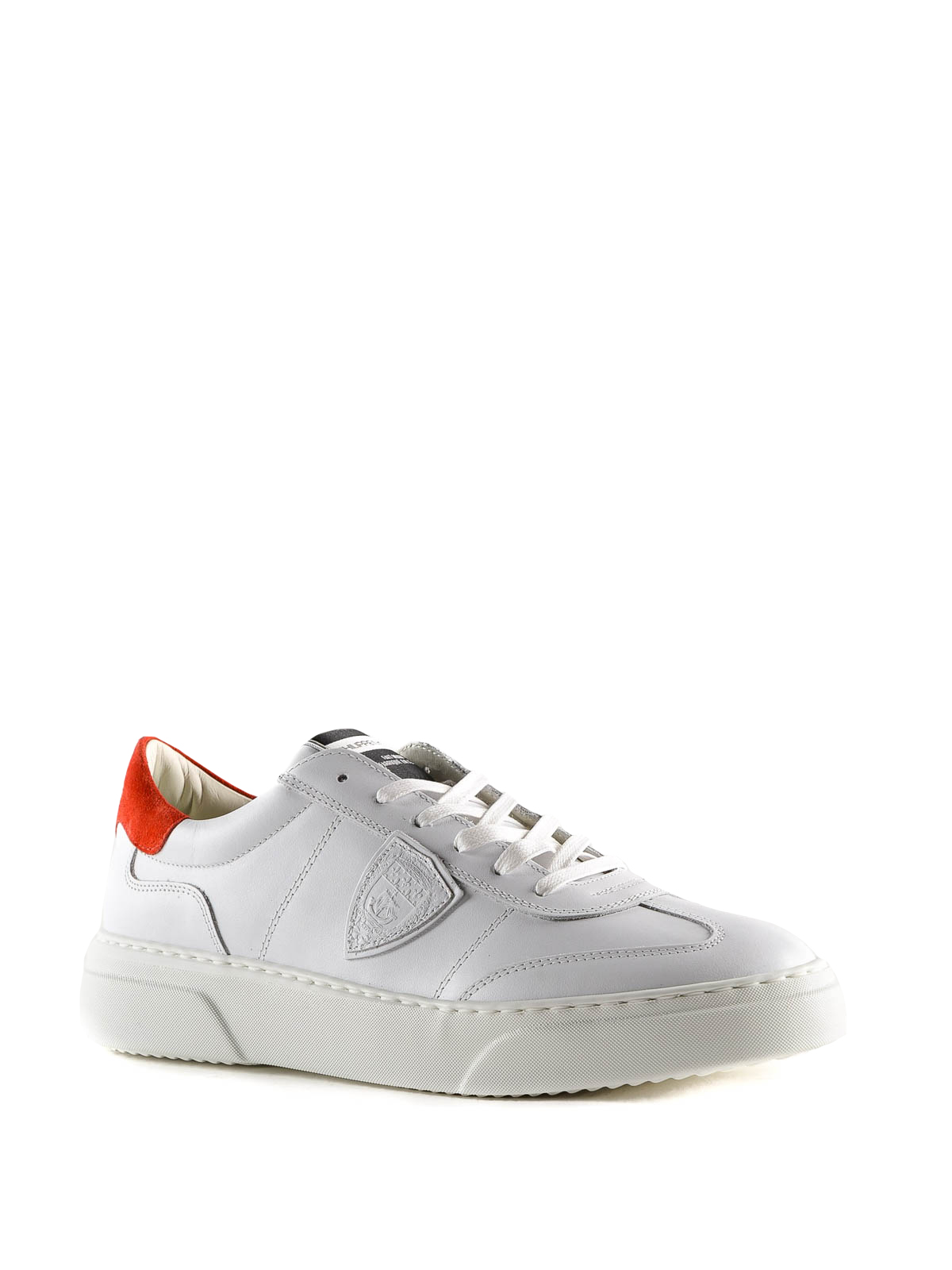 Philippe Model - Temple white leather sneakers - trainers - BALUV022