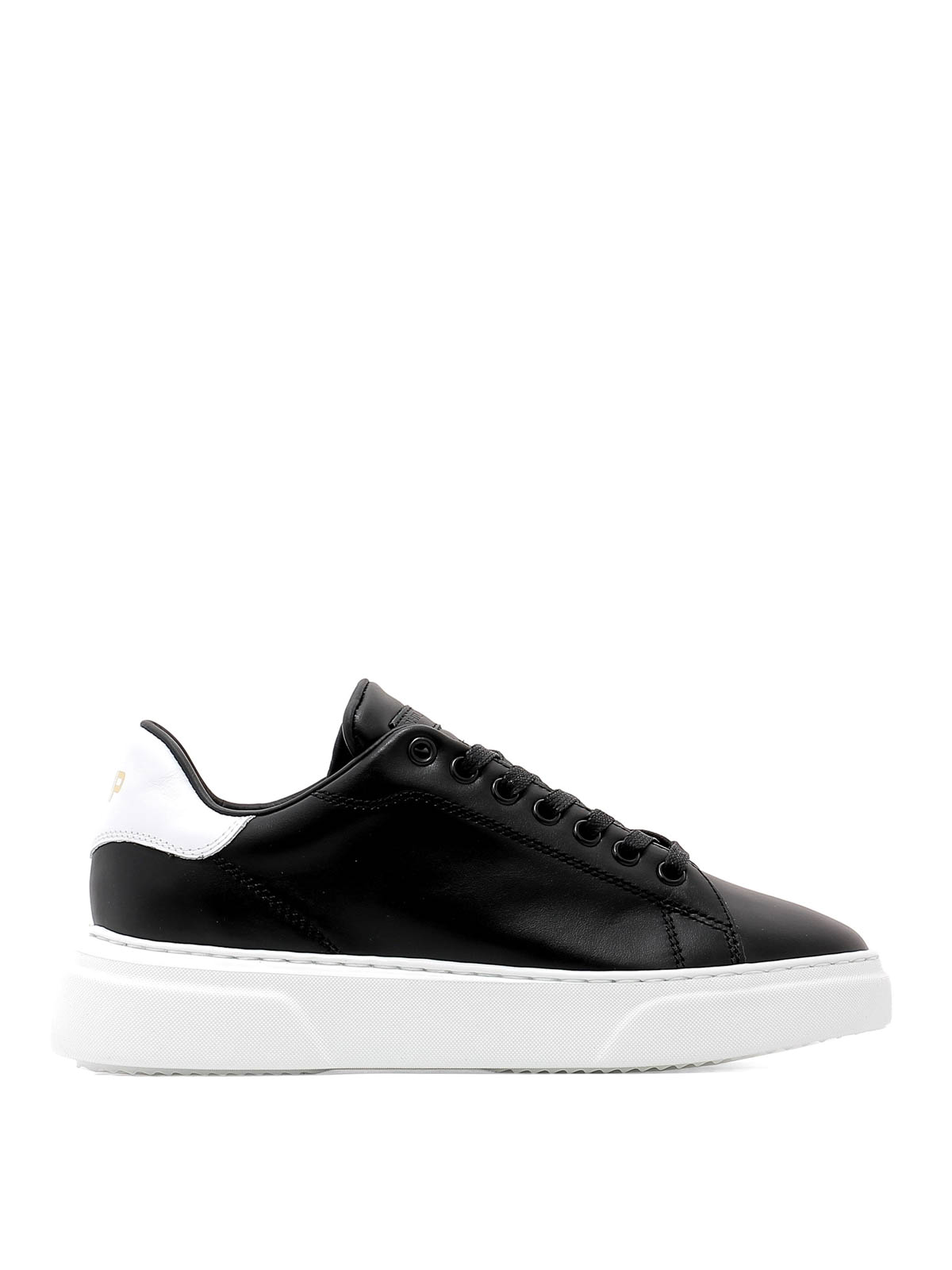 Trainers Philippe Model - Temple low top black leather sneakers 